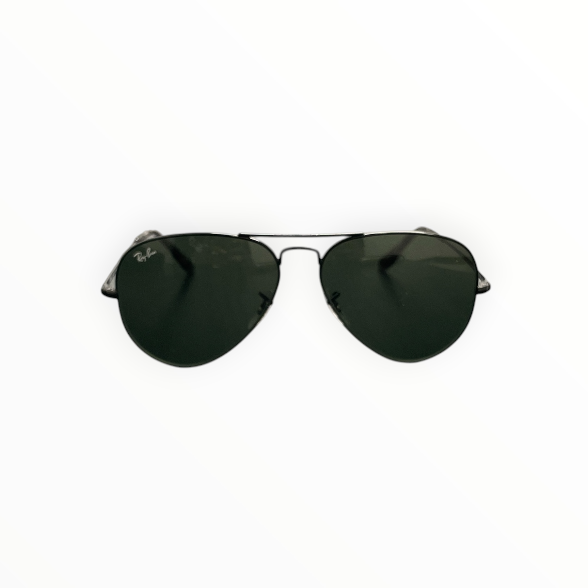 Ray-Ban/Sunglasses/Metal/BLK/M's/blackmetal/lens/aviator view 1
