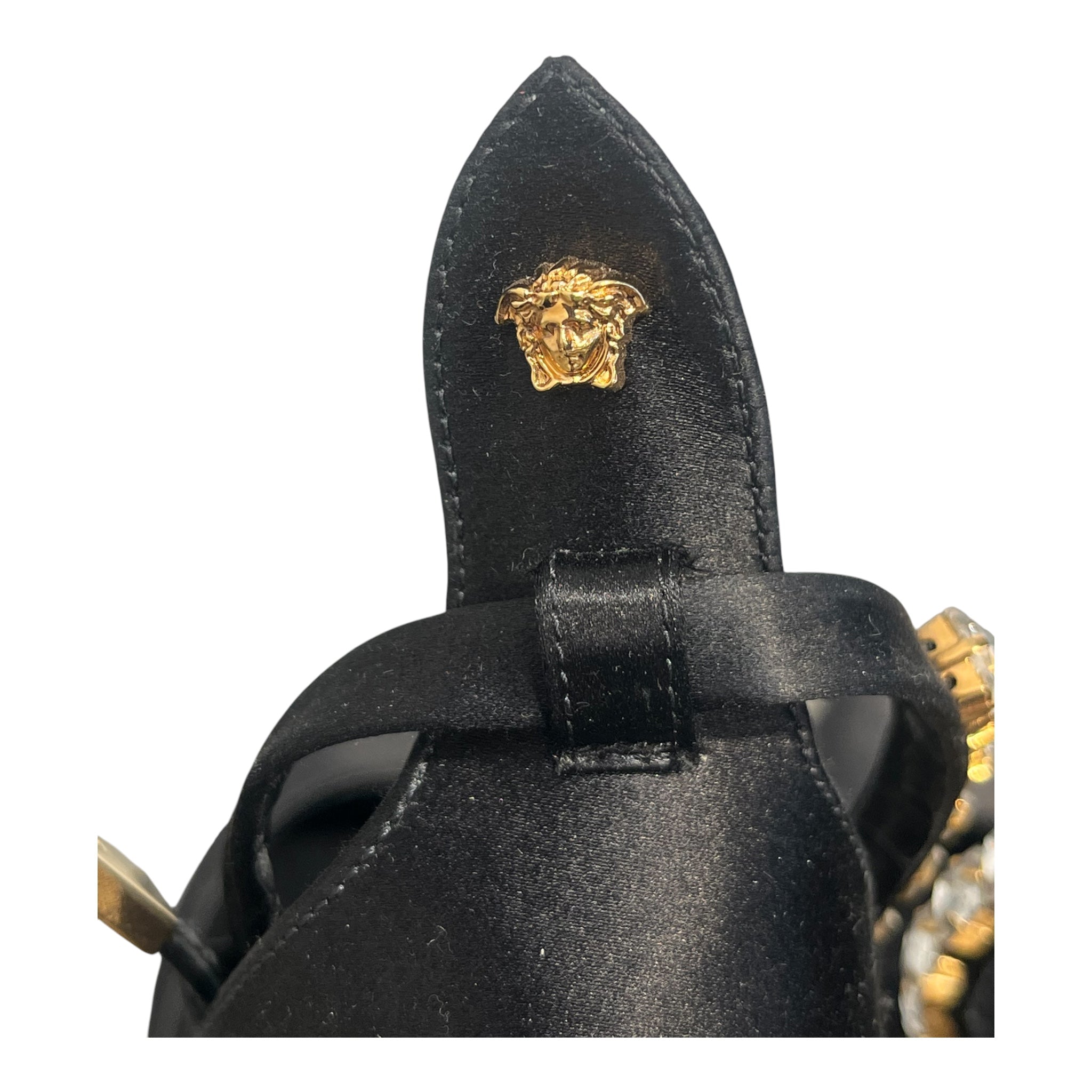 VERSACE/Heels/EU 41/BLK/Platform/MEDUSA AEVITAS-SATEEN view 8