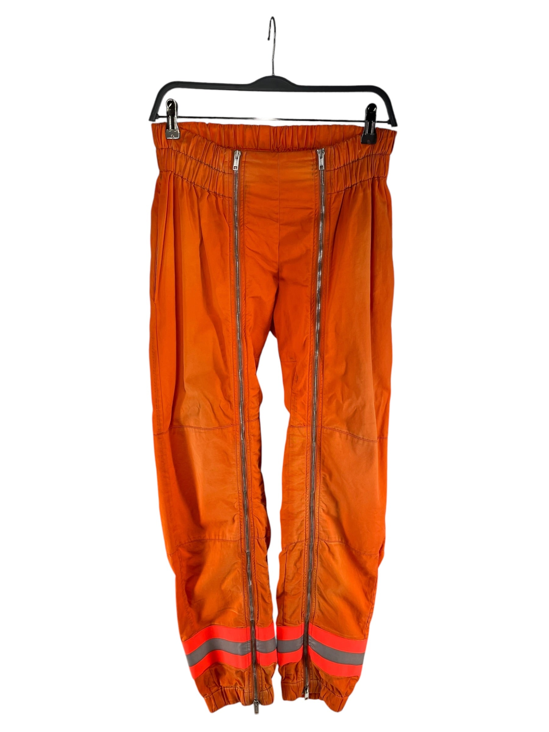 Calvin Klein 205W39NYC/RAF SIMONS/Straight Pants/XS/Cotton/ORN/RUNWAY FIREMAN ZIP PANT view 1