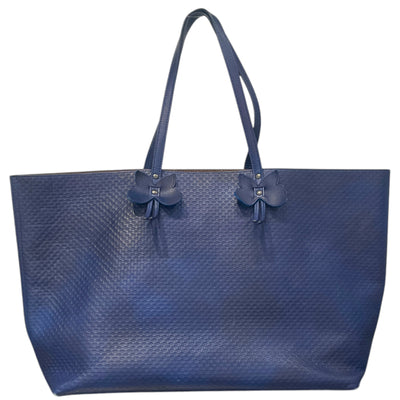 BOTTEGA VENETA/Tote Bag/Leather/BLU/Micro Butterfly