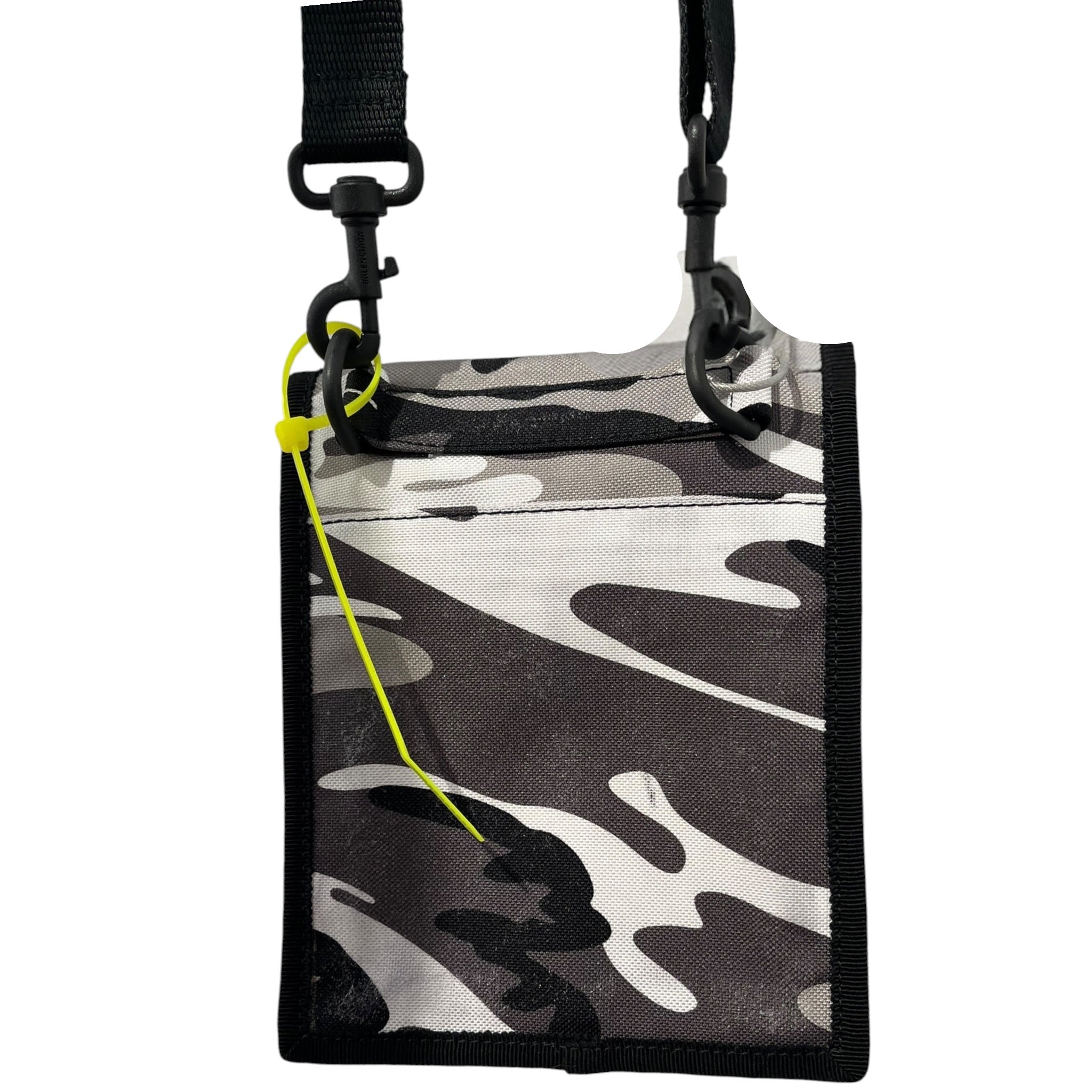 BALENCIAGA/Cross Body Bag/Camouflage/Nylon/GRY/FLAP TOP CLIP STRAP view 4