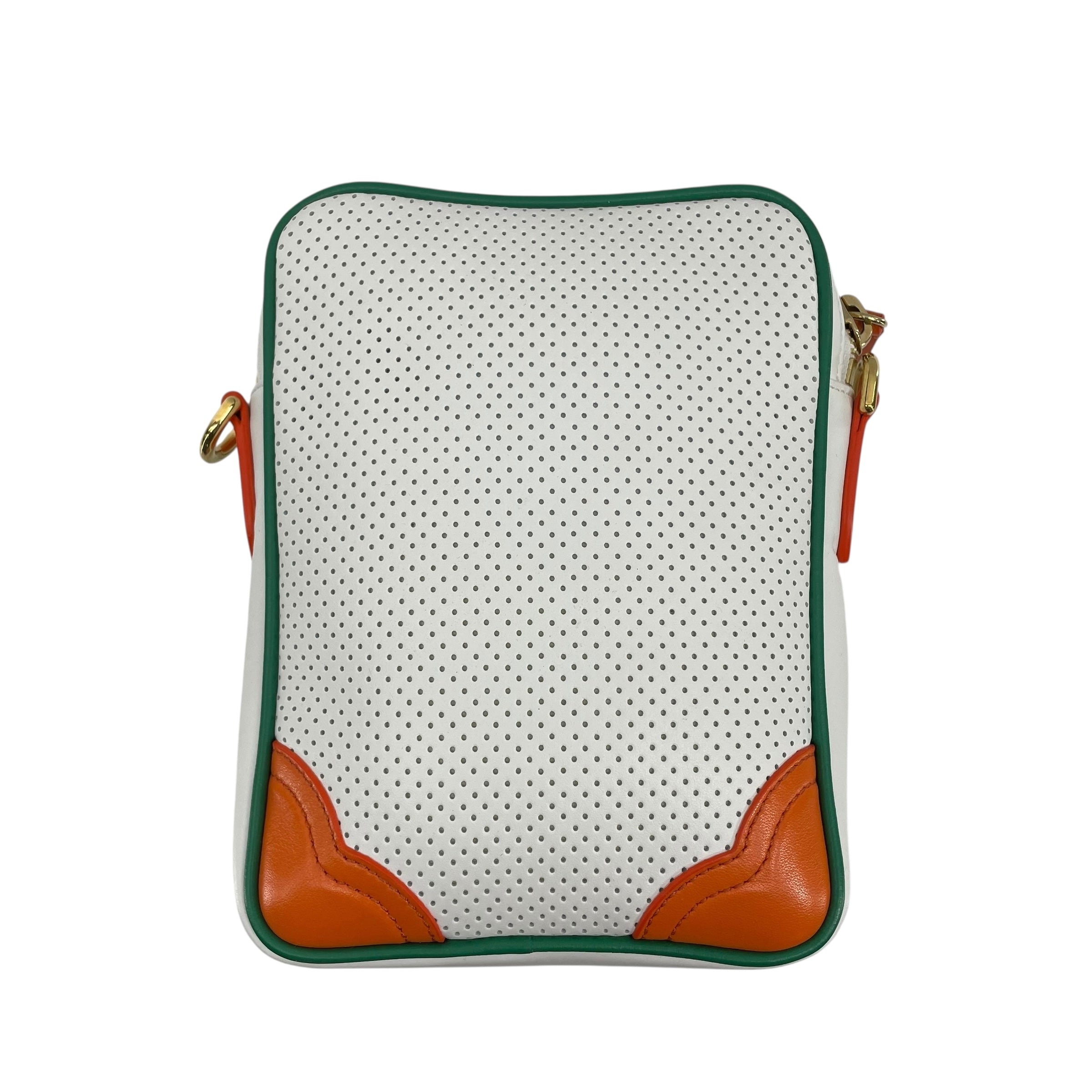 CASABLANCA/Cross Body Bag/Leather/WHT/EQUIMENT SPORT ON FNT GRN/ORN view 2