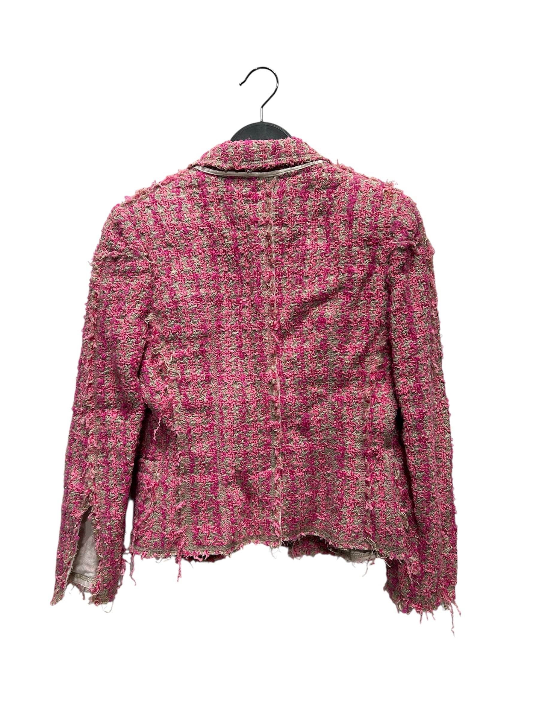 JUNYA WATANABE COMME des GARCONS/Jacket/XS/PNK/TWEED JACKET view 2