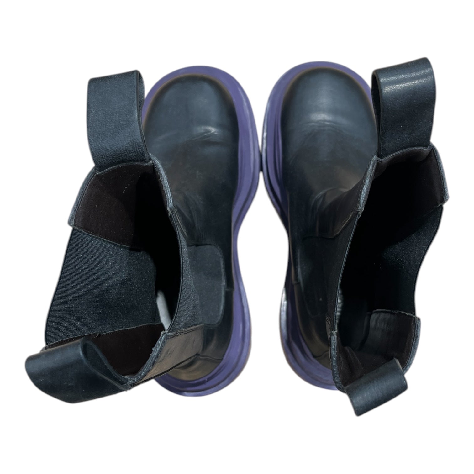 BOTTEGA VENETA/Rain Boots/EU 37/Leather/BLK/Tire Boots view 3
