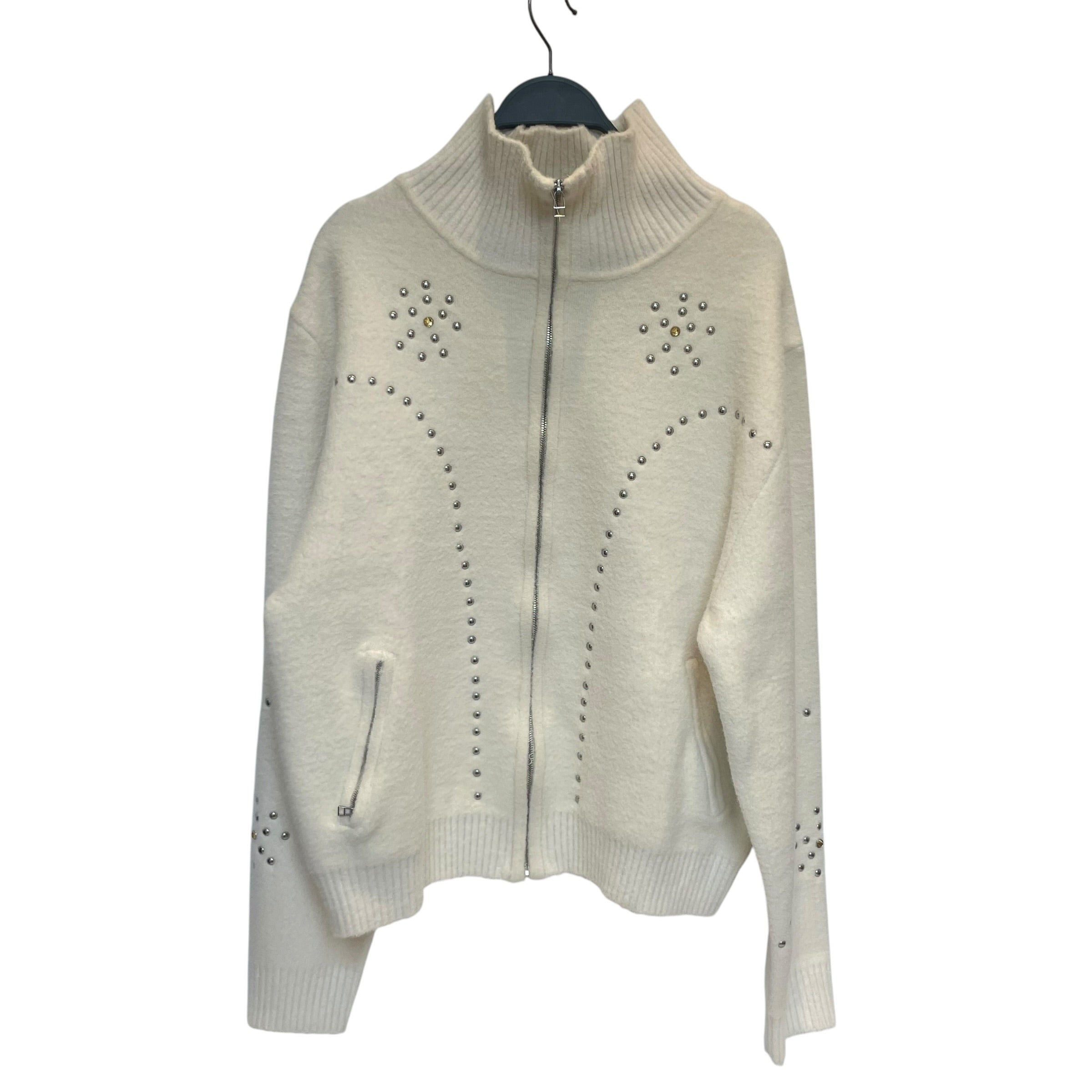 BLUEMARBLE/Sweater/L/Cotton/CRM/studs on front view 1