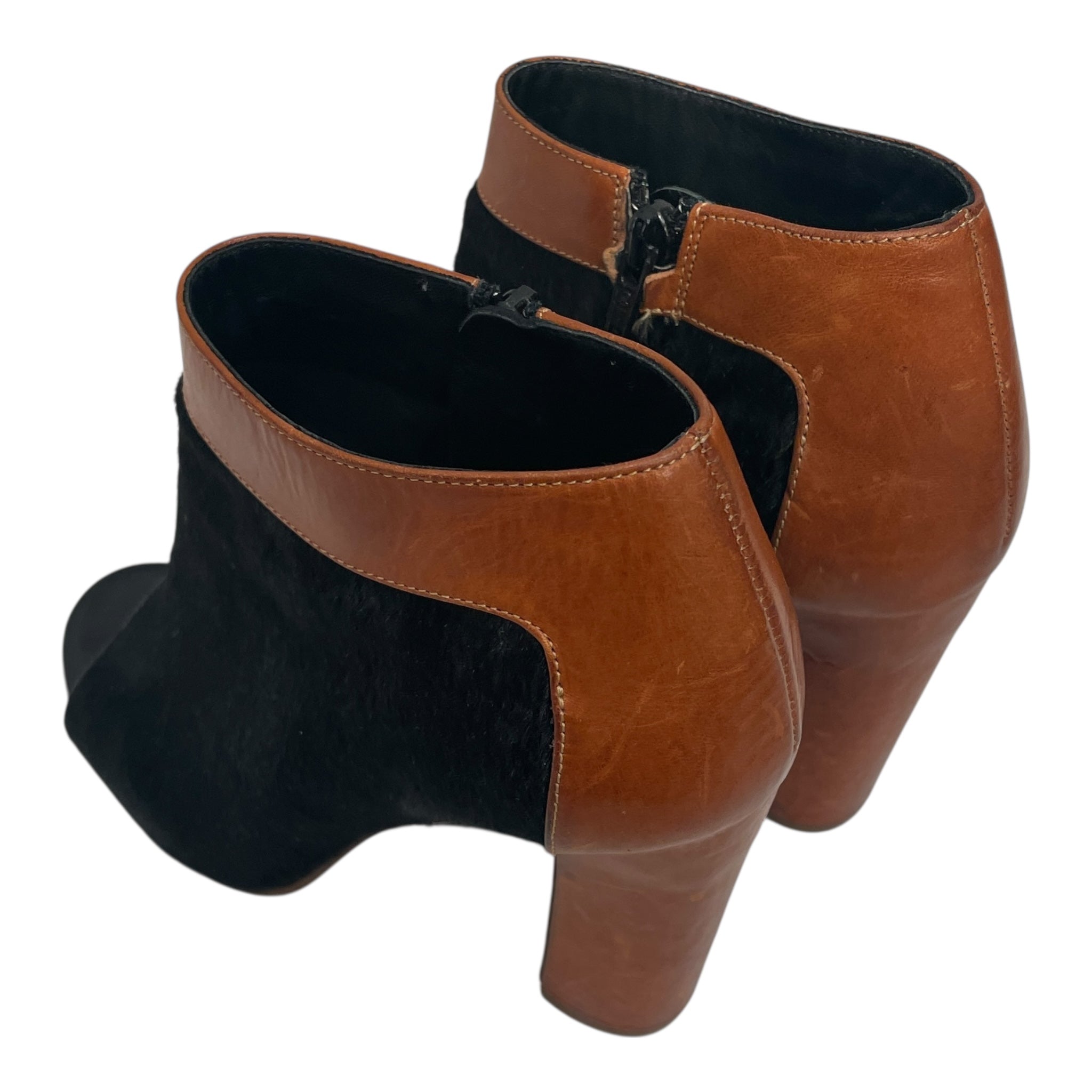 Chloe/Ankle Boots/EU 37/Mohair/BLK/brown heel view 2