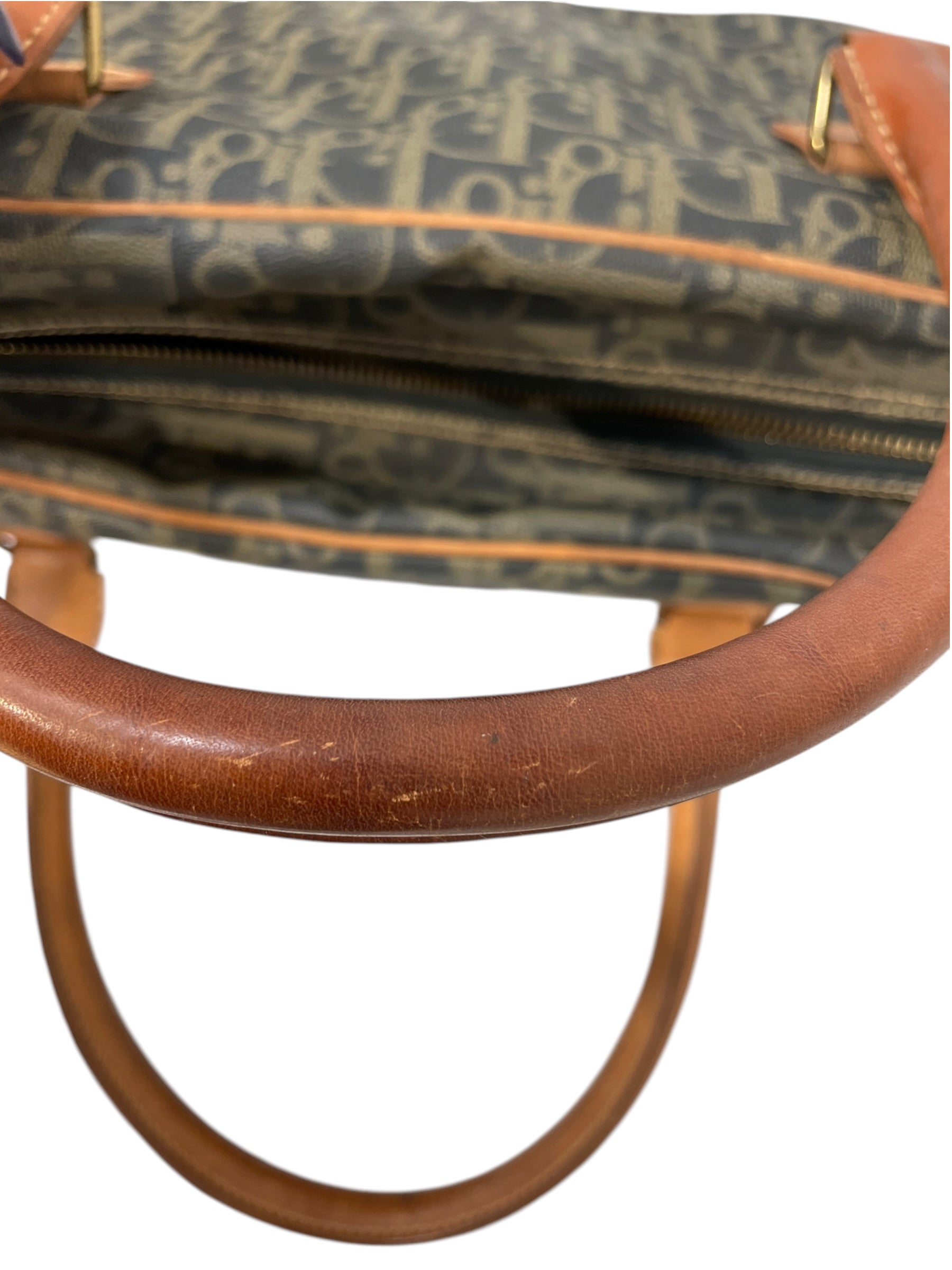 Christian Dior/Hand Bag/Monogram/Leather/Khaki/oblique view 11