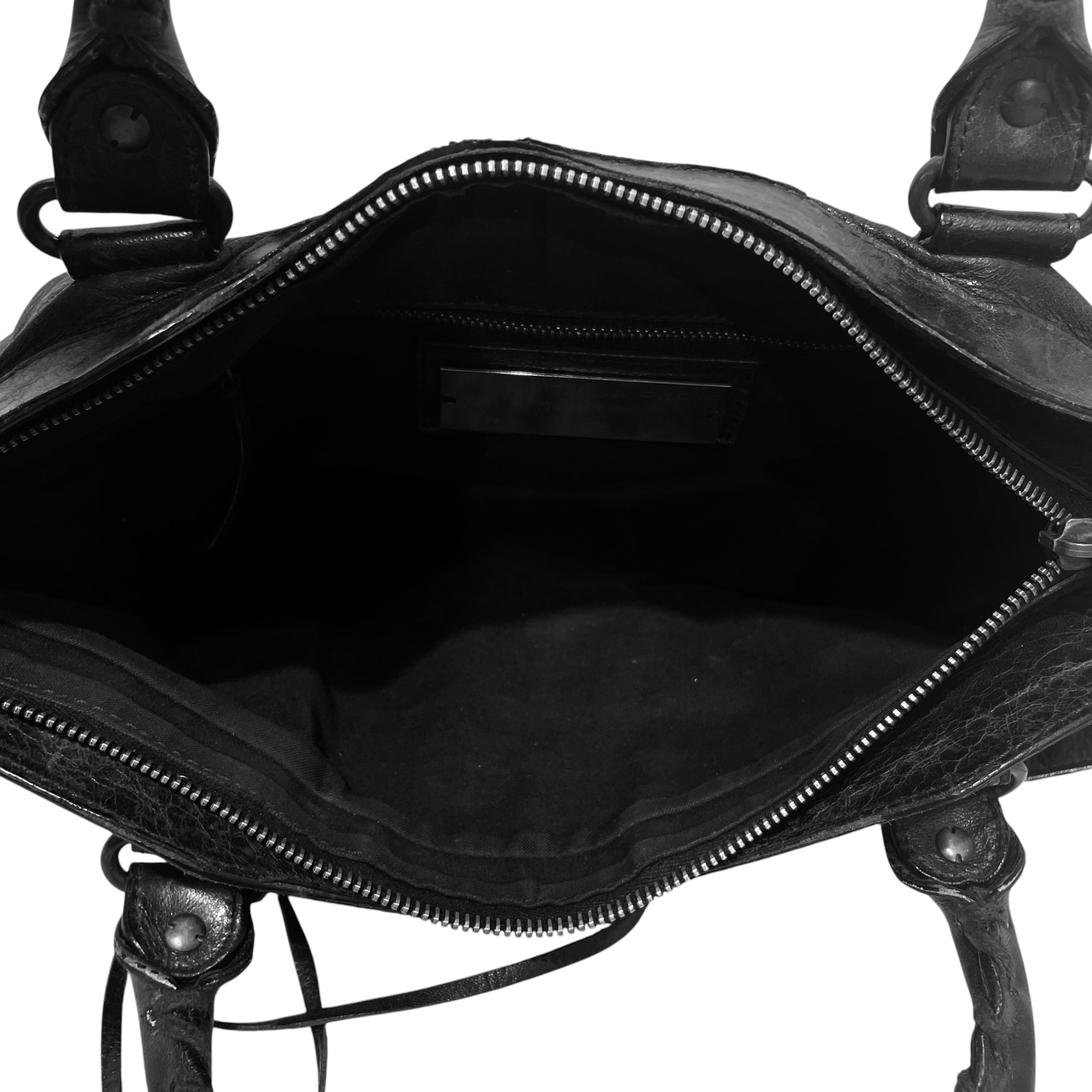 BALENCIAGA/Hand Bag/Leather/BLK/City Hand Bag view 4