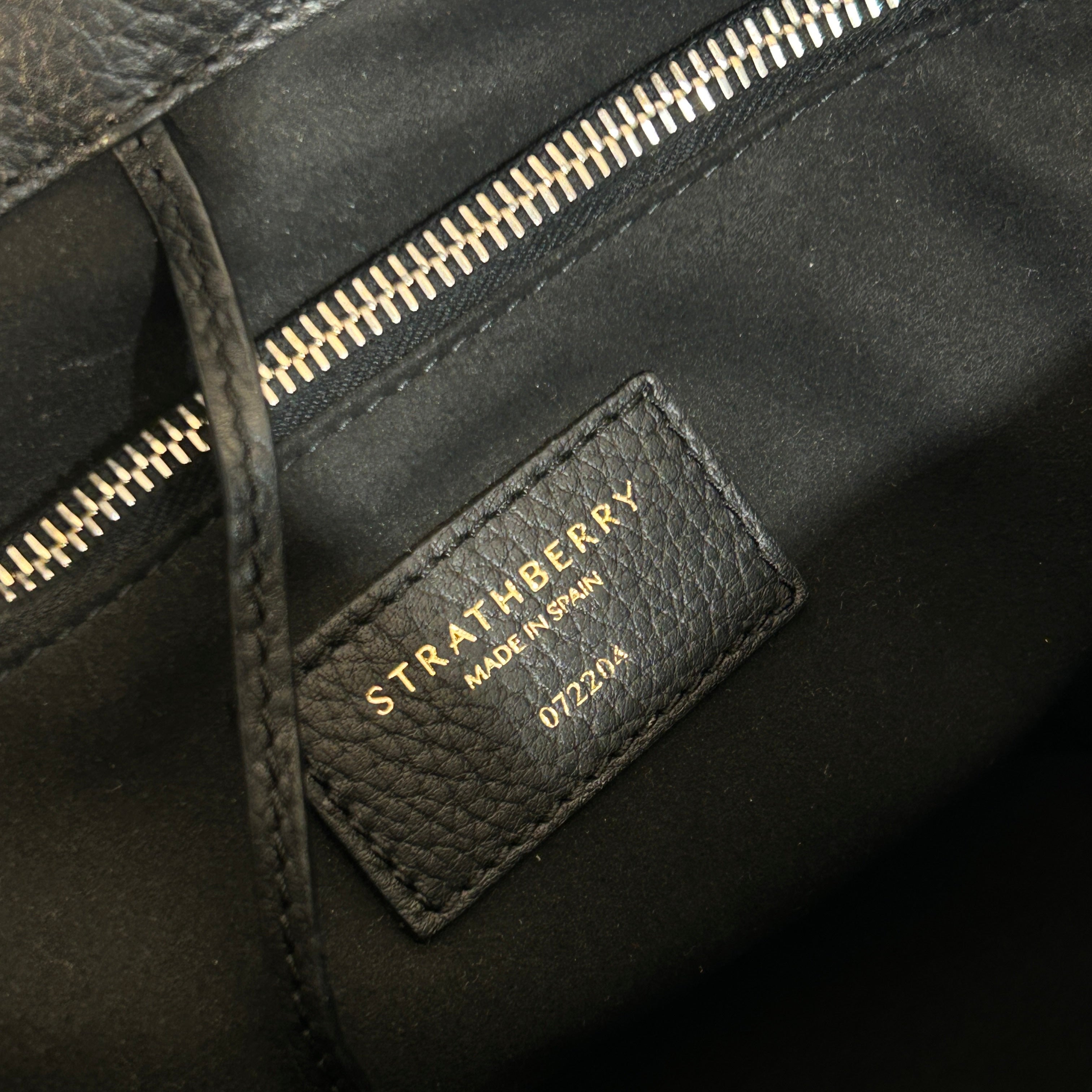 STRATHBERRY/Tote Bag/Leather/BLK/Leather Tote Bag view 5
