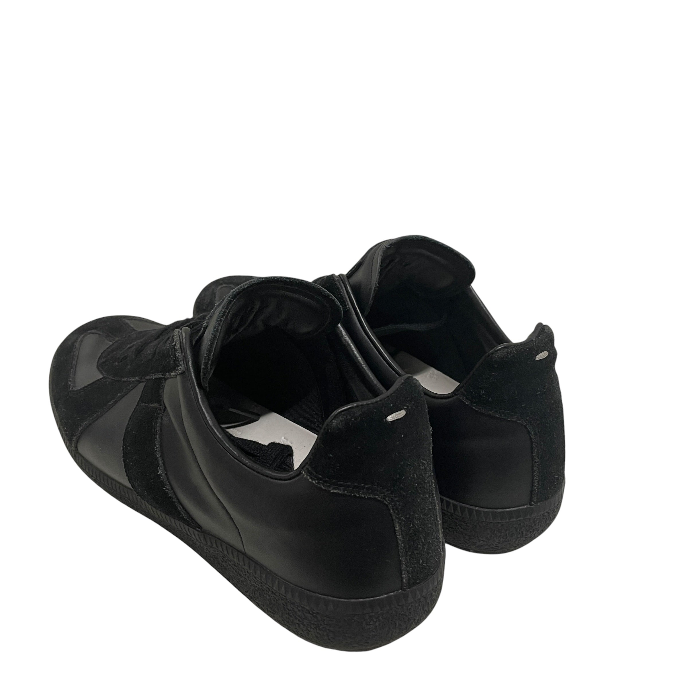 Maison Margiela/Low-Sneakers/US 11/Leather/BLK/ALL BLK GAT view 2