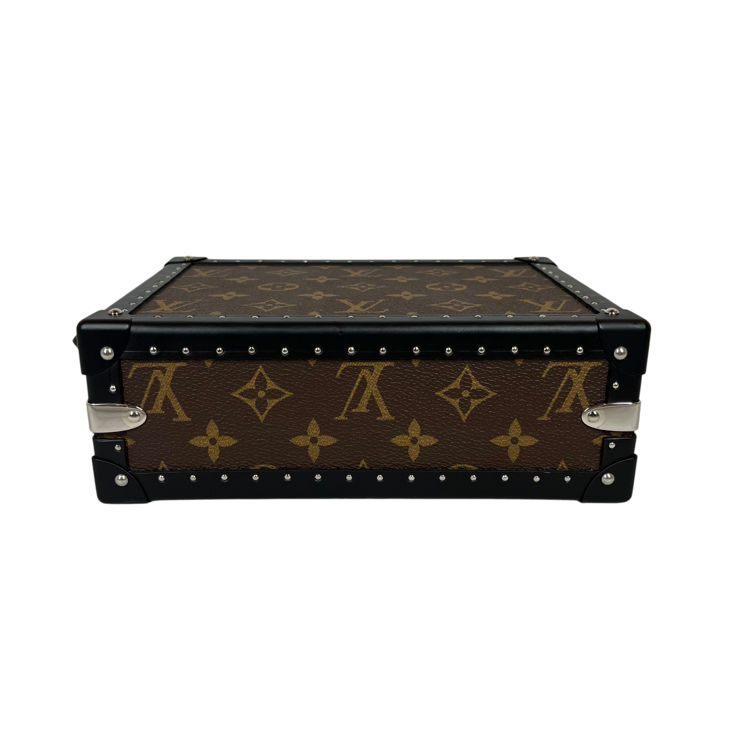LOUIS VUITTON/Bag/Monogram/Leather/BRW/Clutch Box Bag view 3