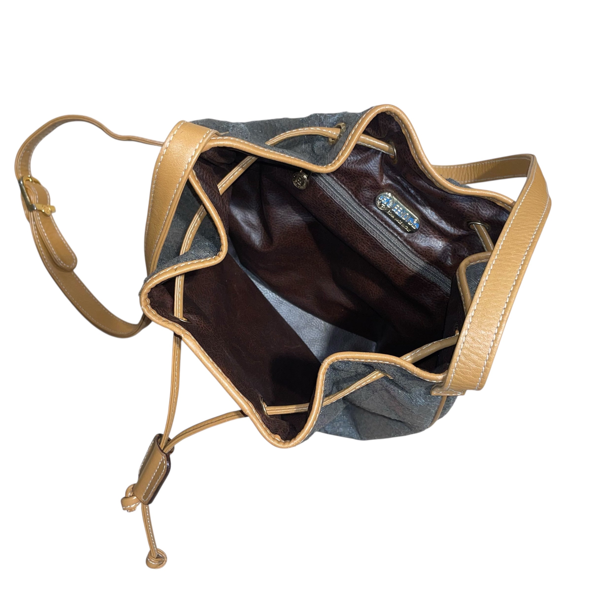 FENDI/Cross Body Bag/Leather/GRY/FENDI LETHR BROWN/GRY CRSS BOD view 4