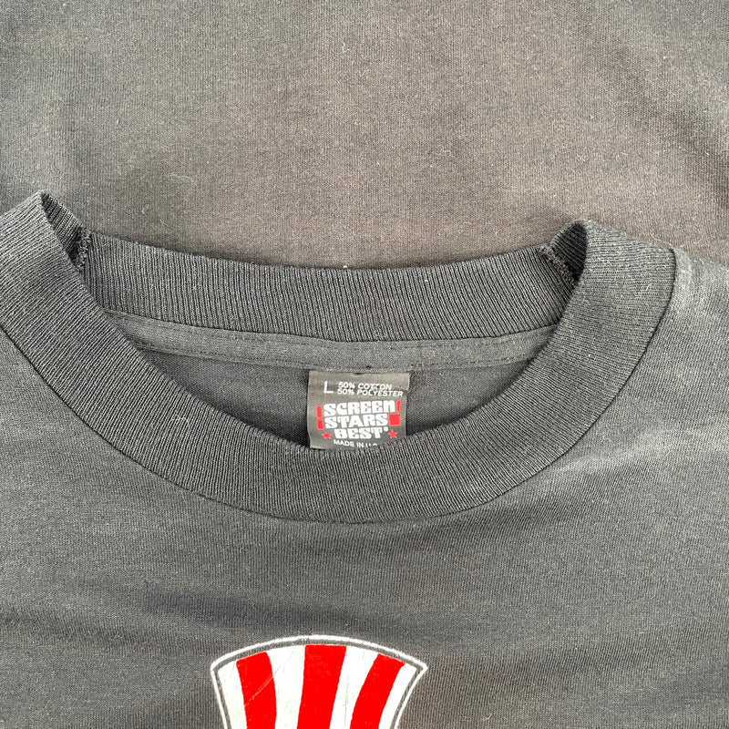 Vintage/T-Shirt/L/Cotton/BLK/Graphic/Uncle Sam