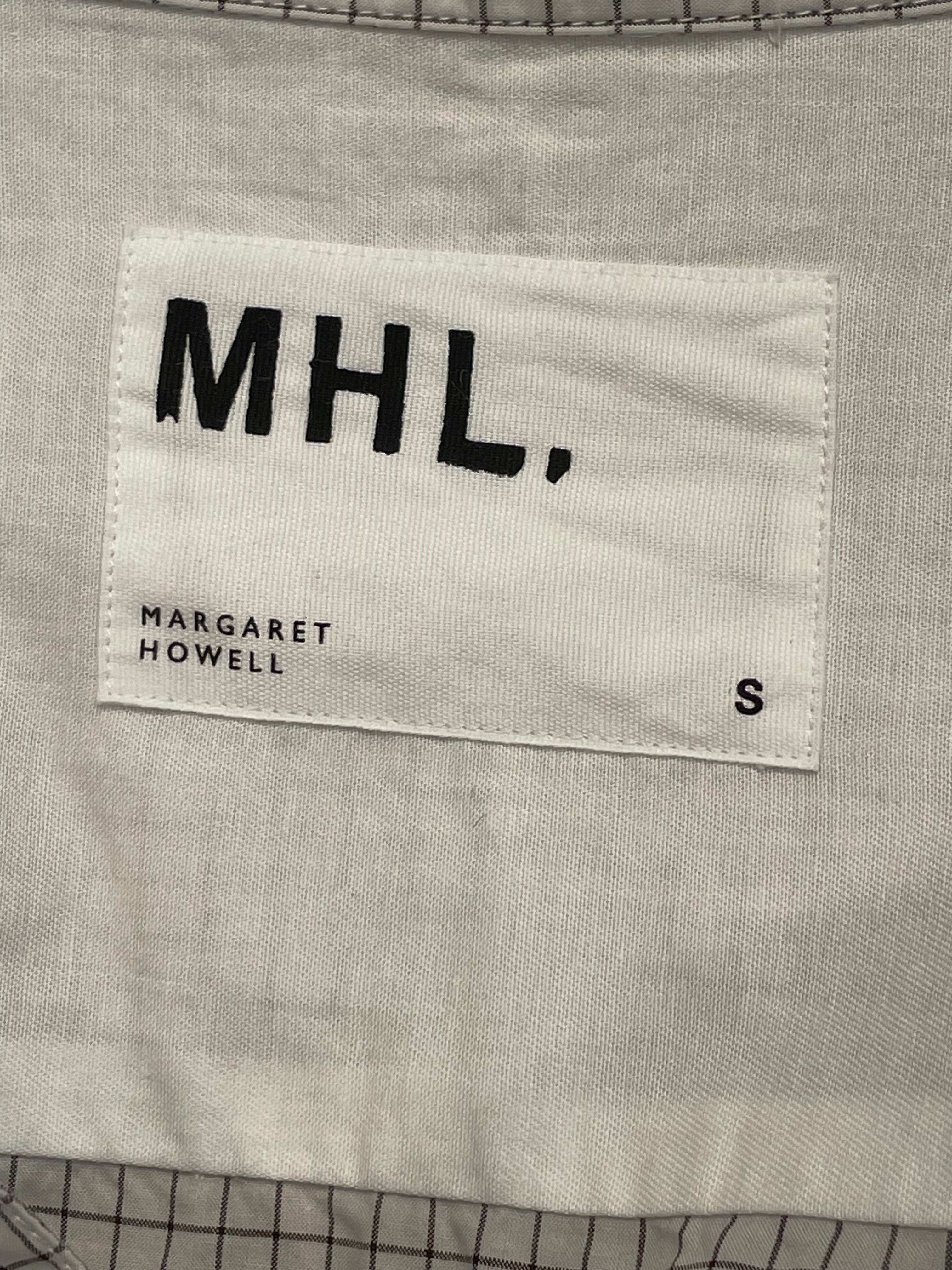 Margaret Howell/SS Shirt/S/Cotton/WHT/Plaid/pocket view 3