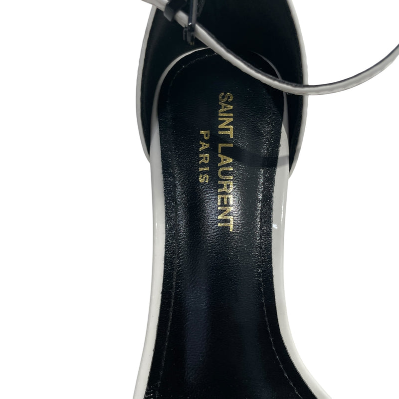 YVES SAINT LAURENT/Heels/EU 38/Leather/WHT/