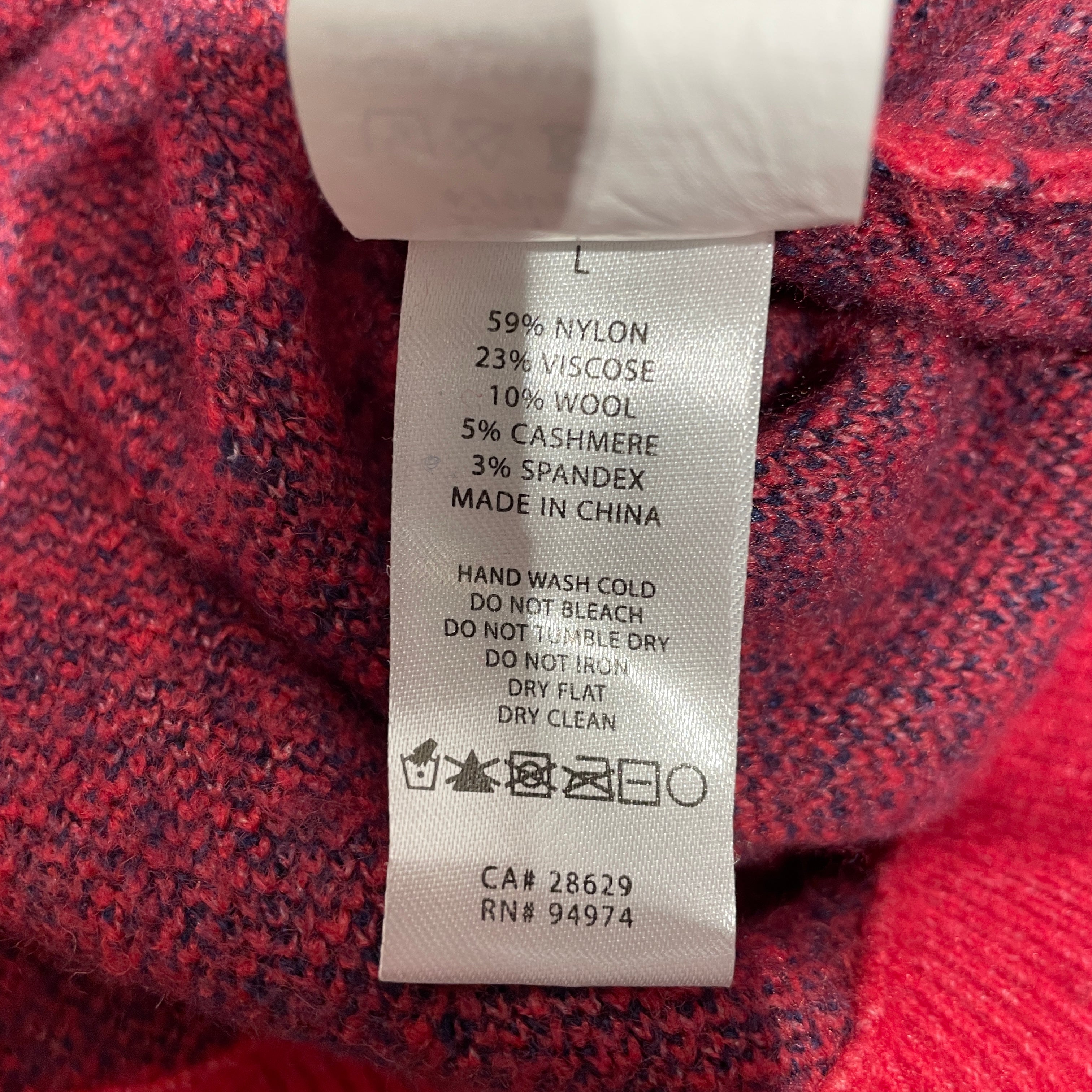 STUSSY/Heavy Sweater/L/Cotton/RED/Red Stussy Sport Knit Sweater view 4
