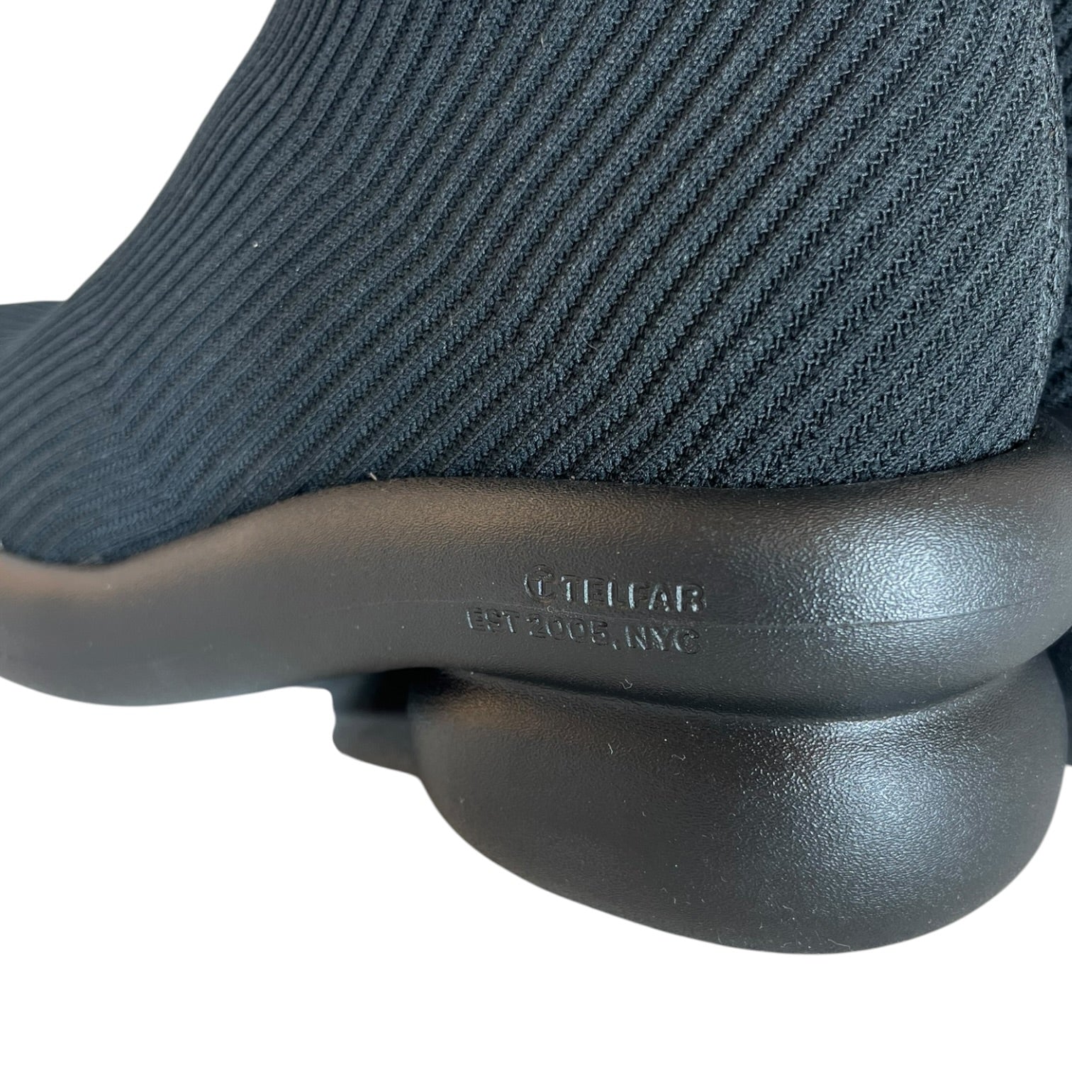 Telfar/Long Boots/EU 39/Cotton/BLK/Tall Knit Modular Boot view 3