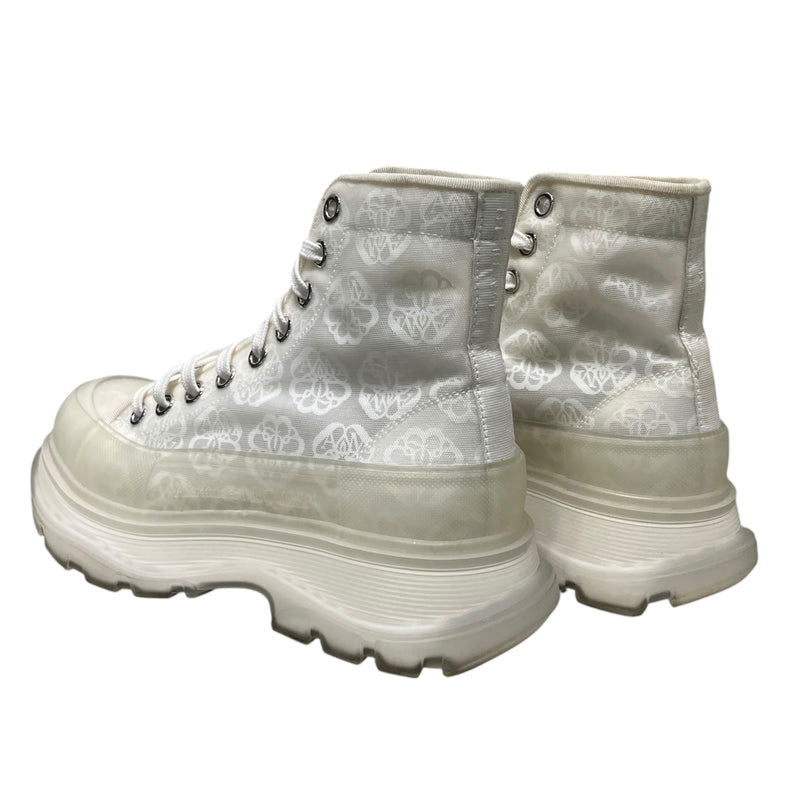 Alexander McQueen/Hi-Sneakers/EU 38.5/Floral Pattern/WHT/