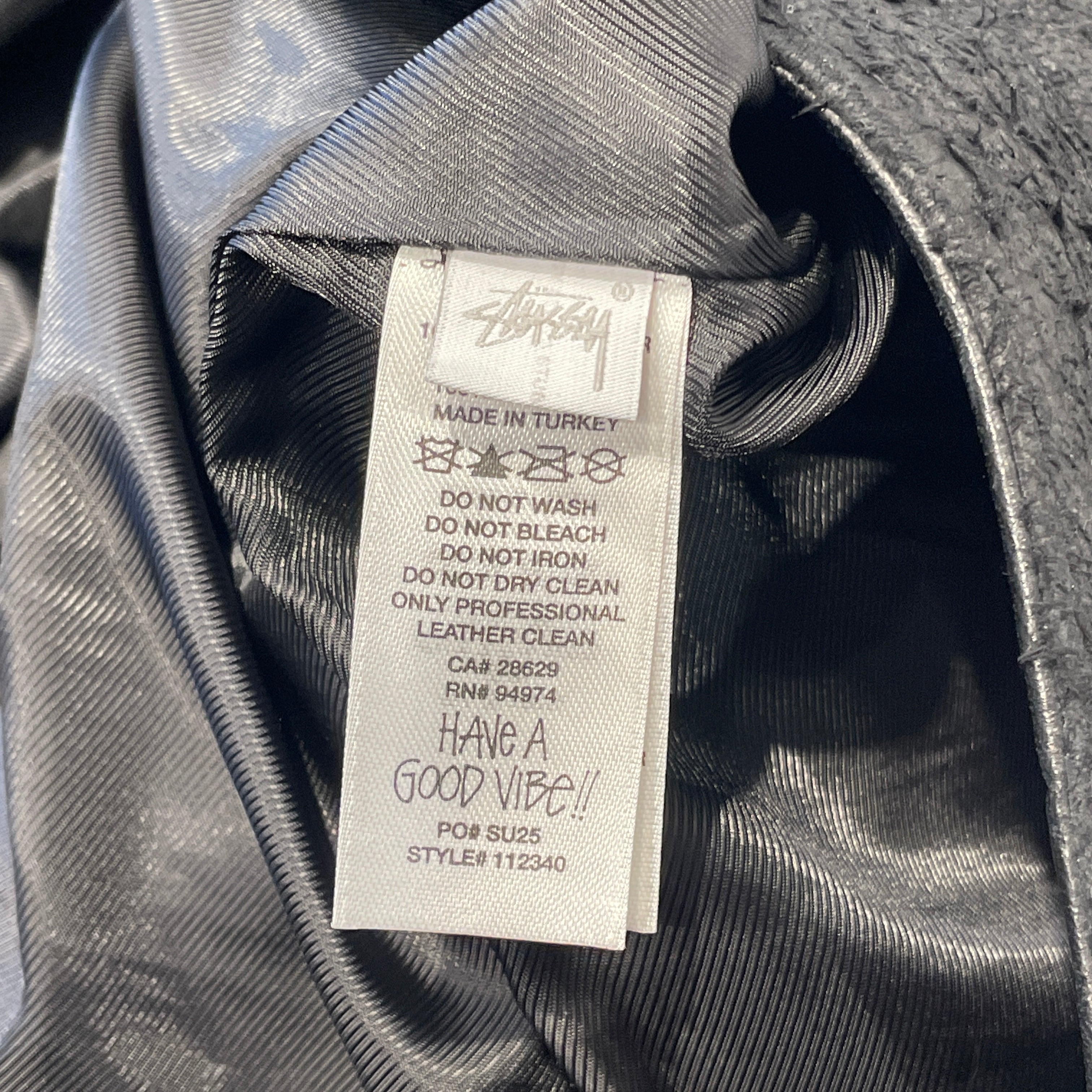 STUSSY/Shorts/34/Lambskin/BLK/BAGGY WASHED SHORTS view 7
