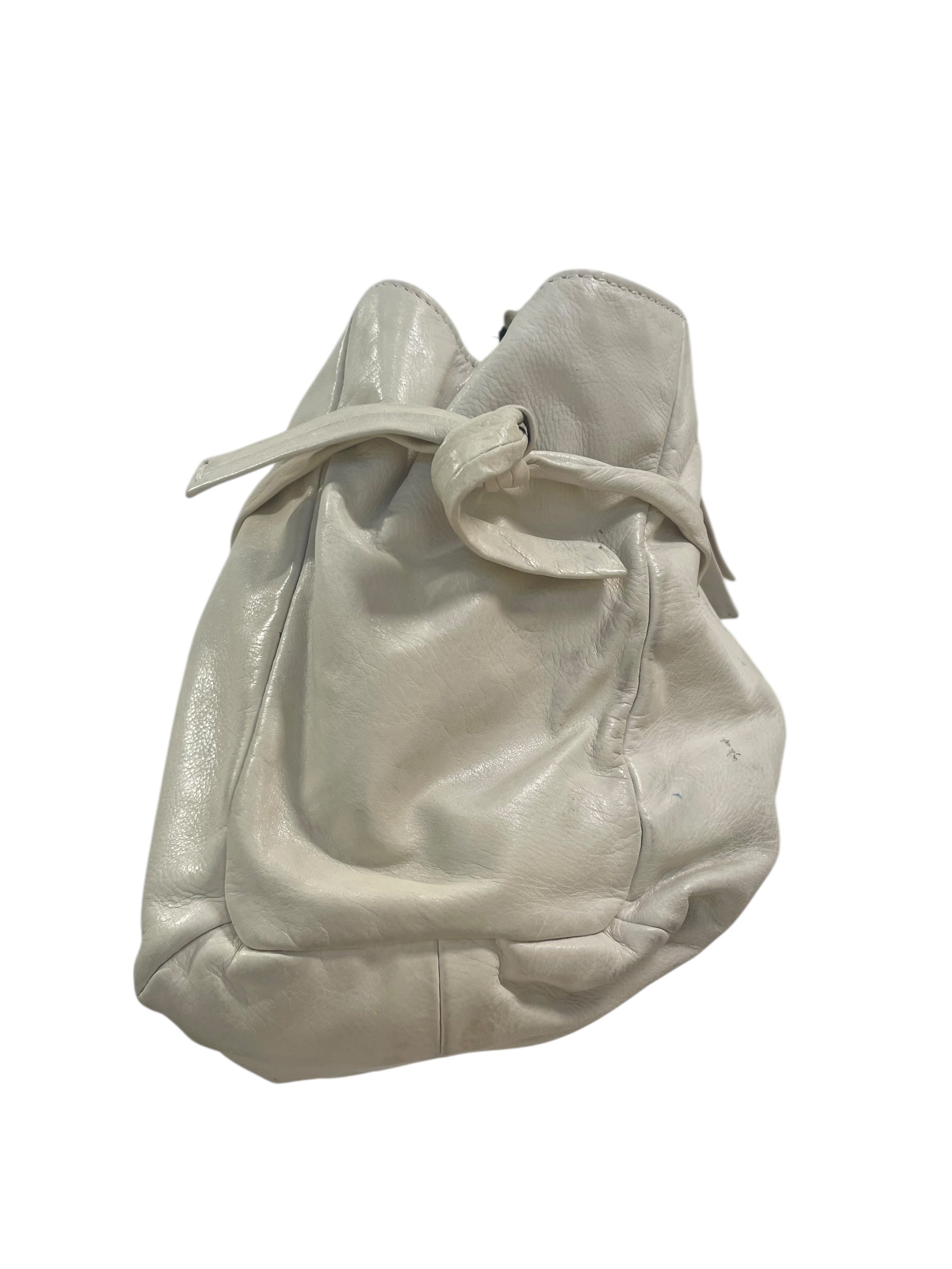 GUCCI/Hand Bag/Leather/WHT/GOLD HARWARE view 3