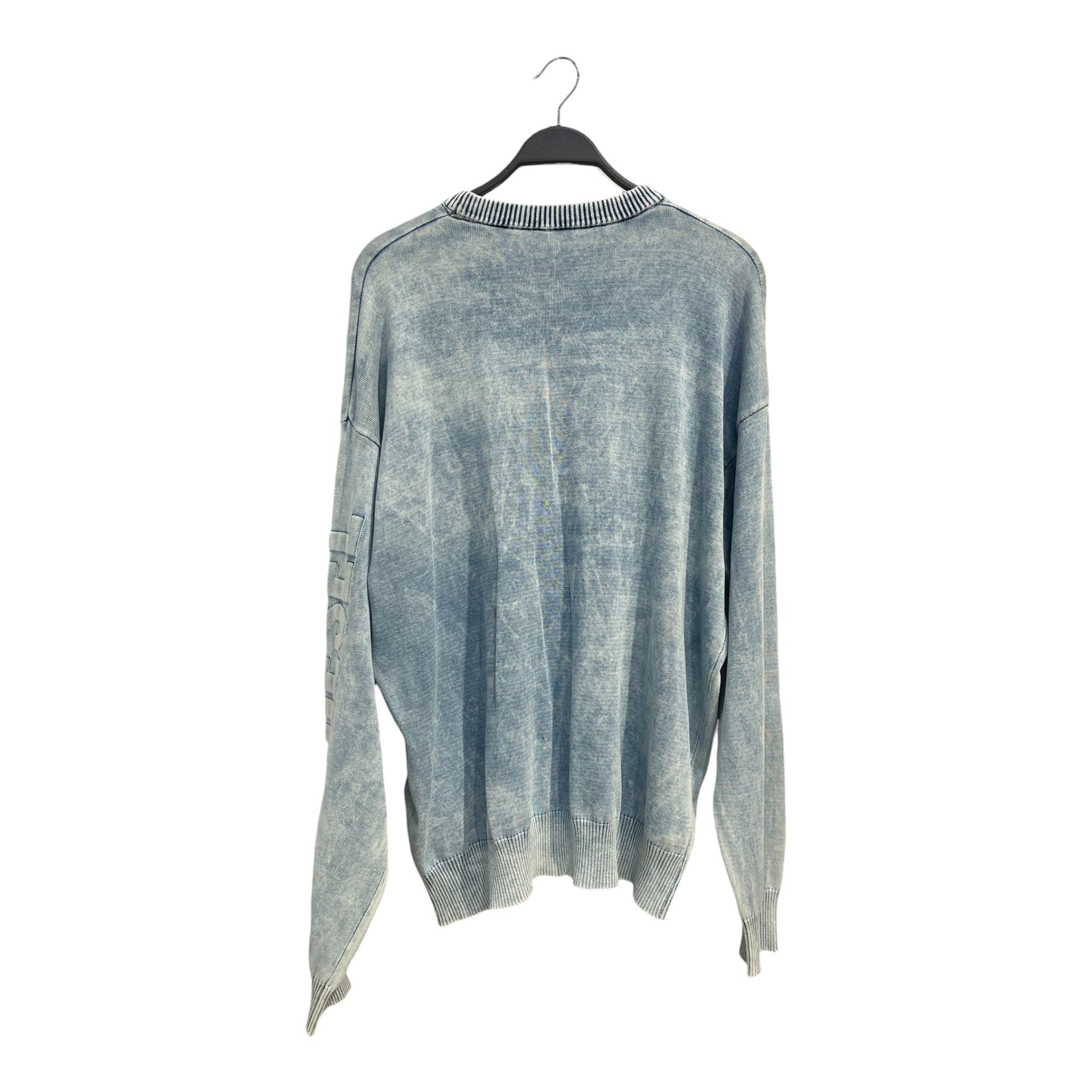 DIESEL/Sweatshirt/L/Cotton/BLU/ACID WASH PATTERN view 2