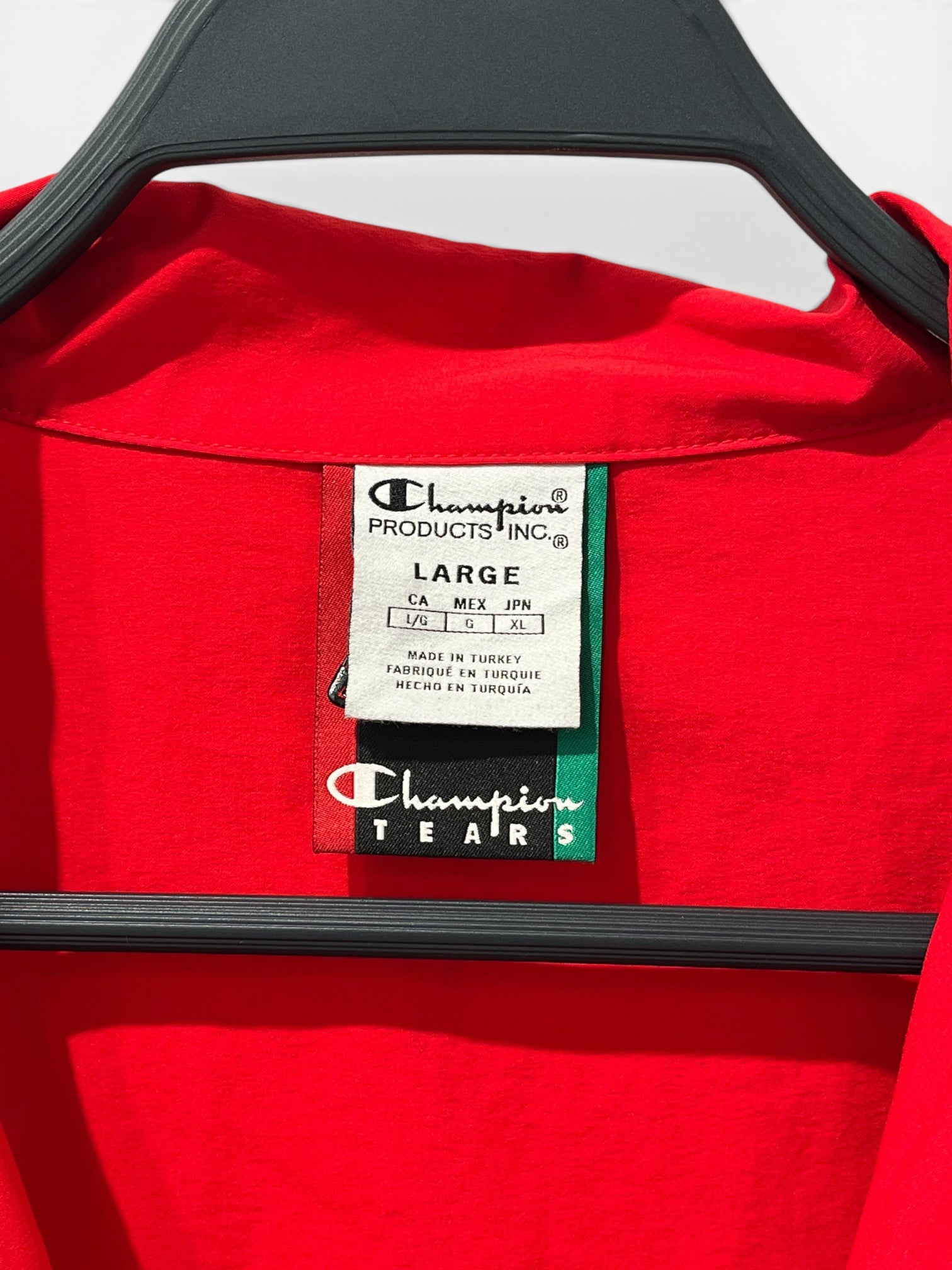 Champion/DENIM TEARS/Windbreaker/L/Nylon/RED/ view 5