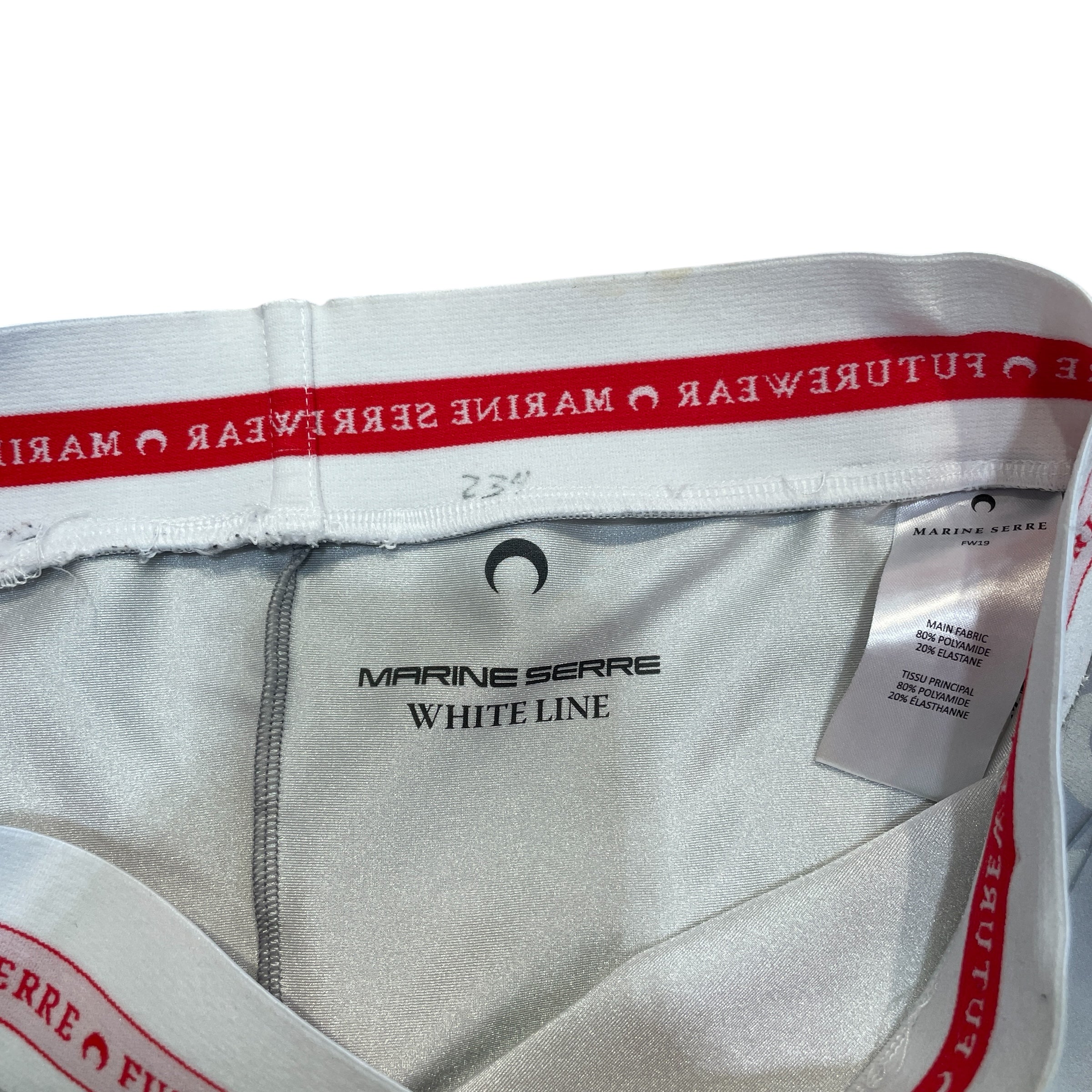 MARINE SERRE/Bottoms/M/All Over Print/Polyester/SLV/FW19 Logo Leggings view 3