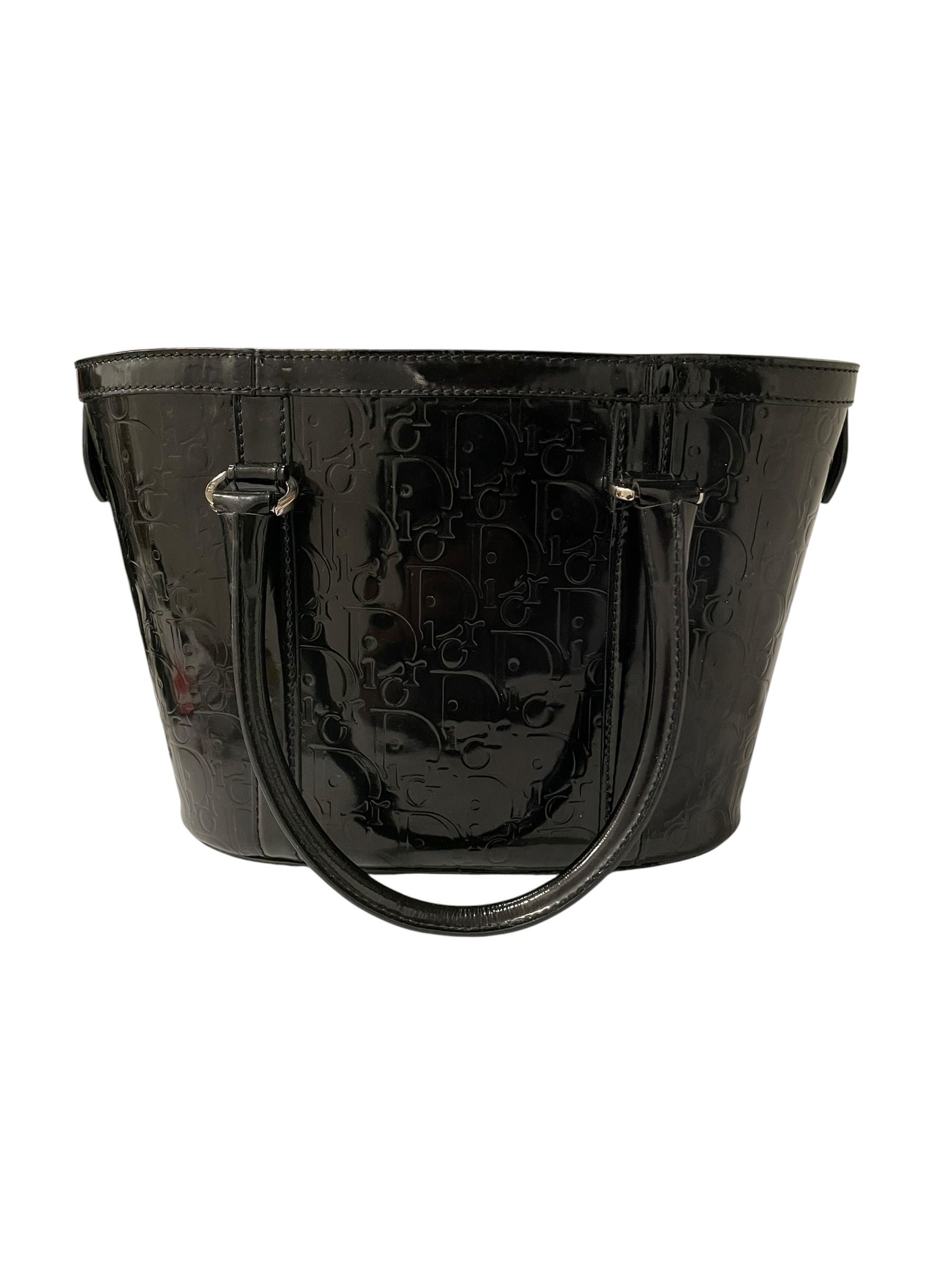 Christian Dior/Hand Bag/Monogram/Leather/BLK/03-BO-1008 view 1