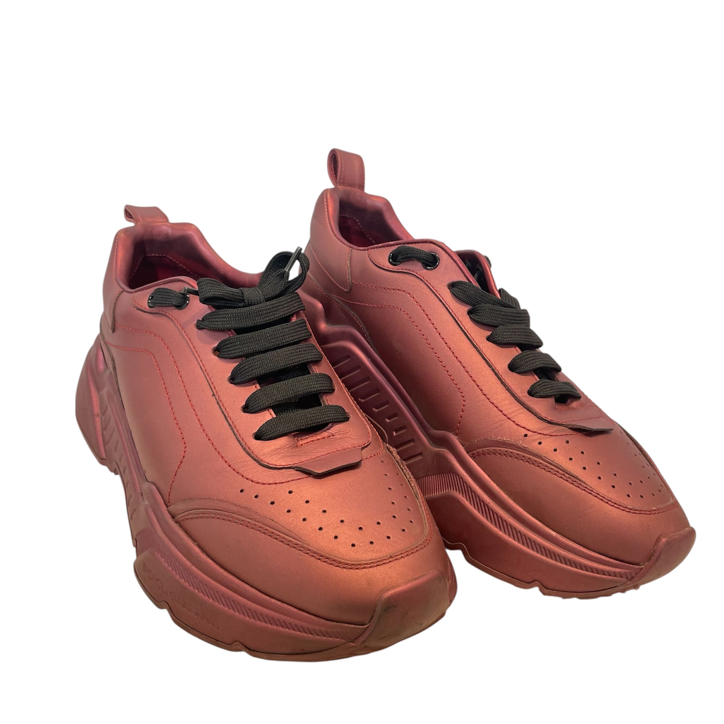 DOLCE&GABBANA/Low-Sneakers/US 8/Acrylic/PPL/ROSE COLOUR METALIC view 1