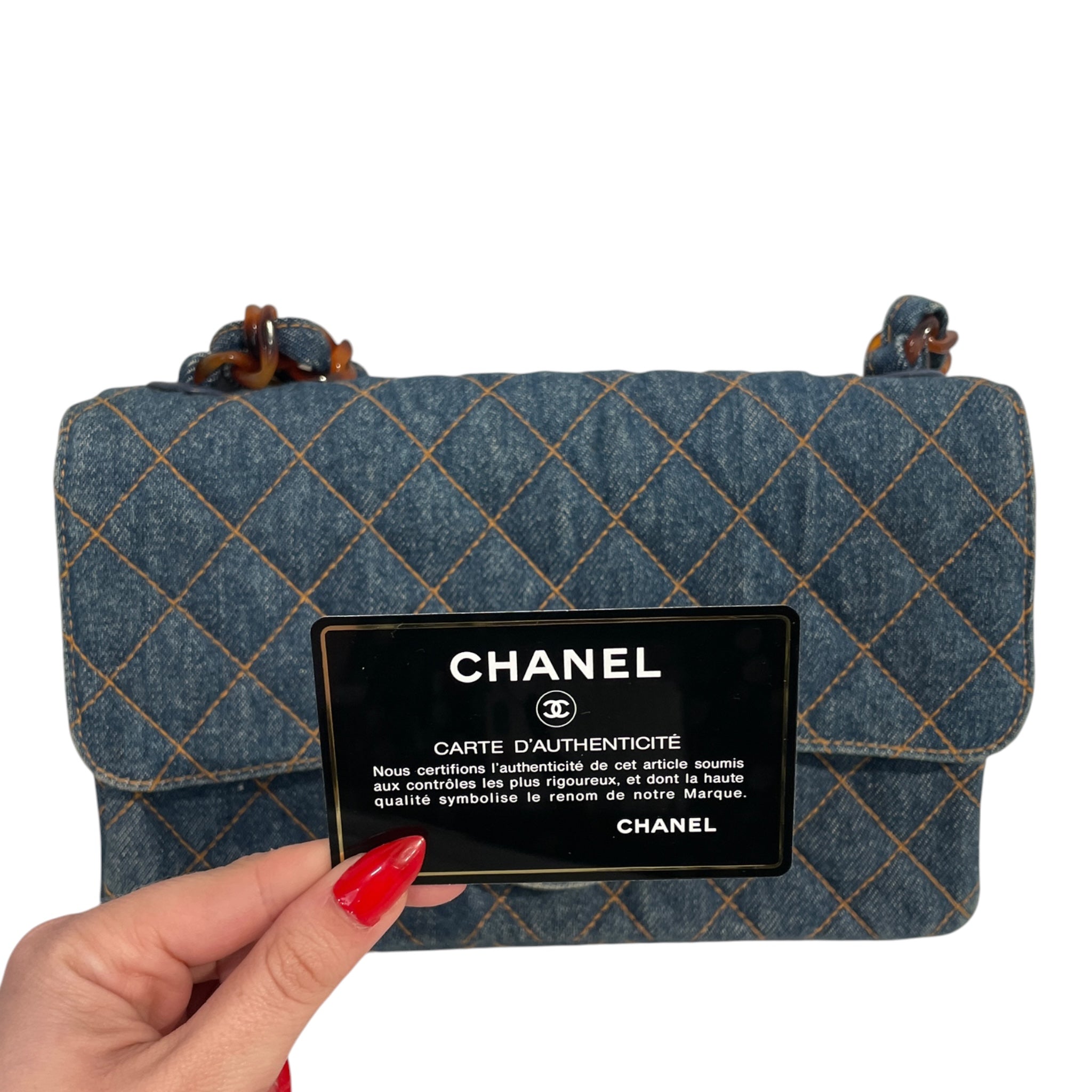 CHANEL/Hand Bag/Denim/BLU/DBVYV7C view 6