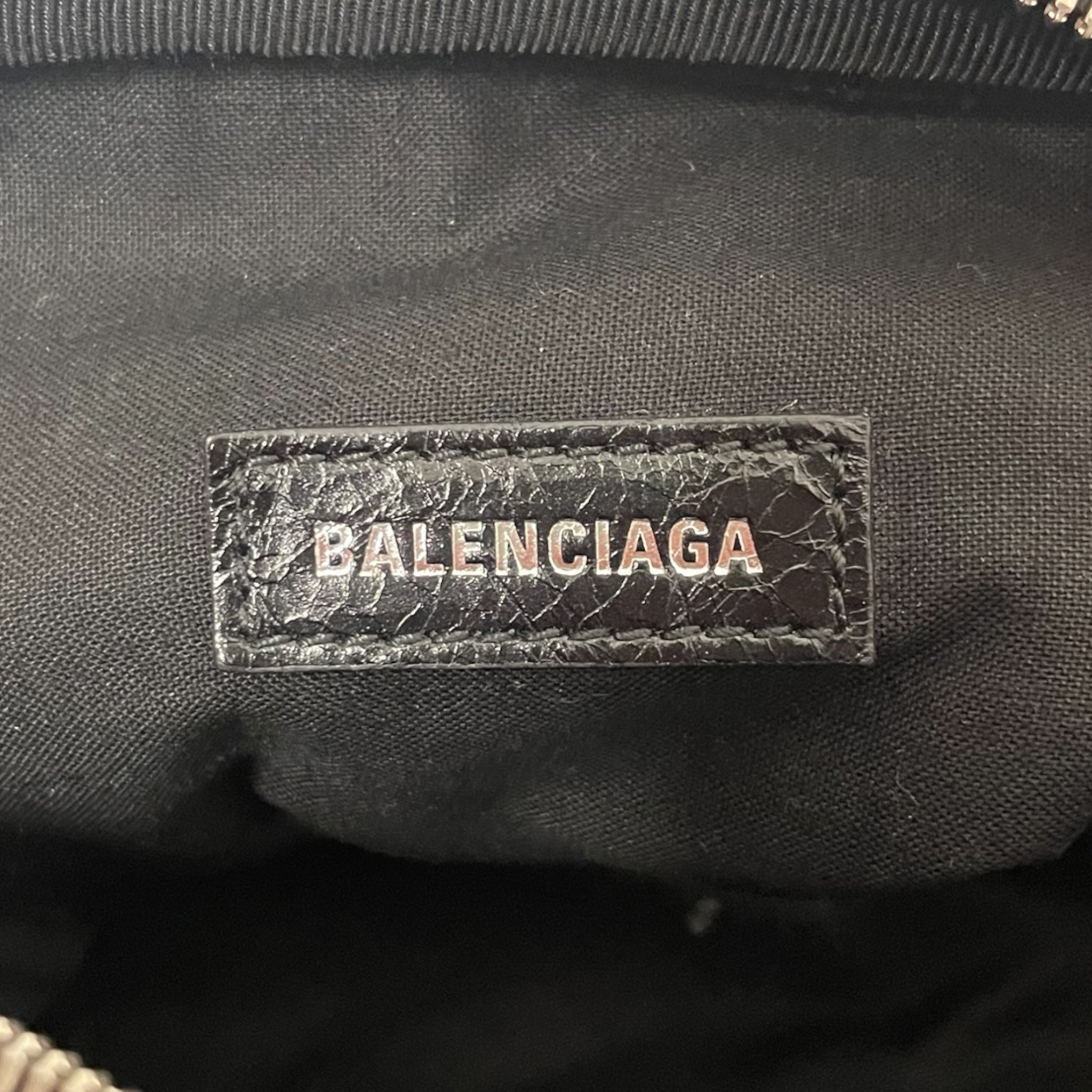 BALENCIAGA/Cross Body Bag/Leather/BLK/ view 7