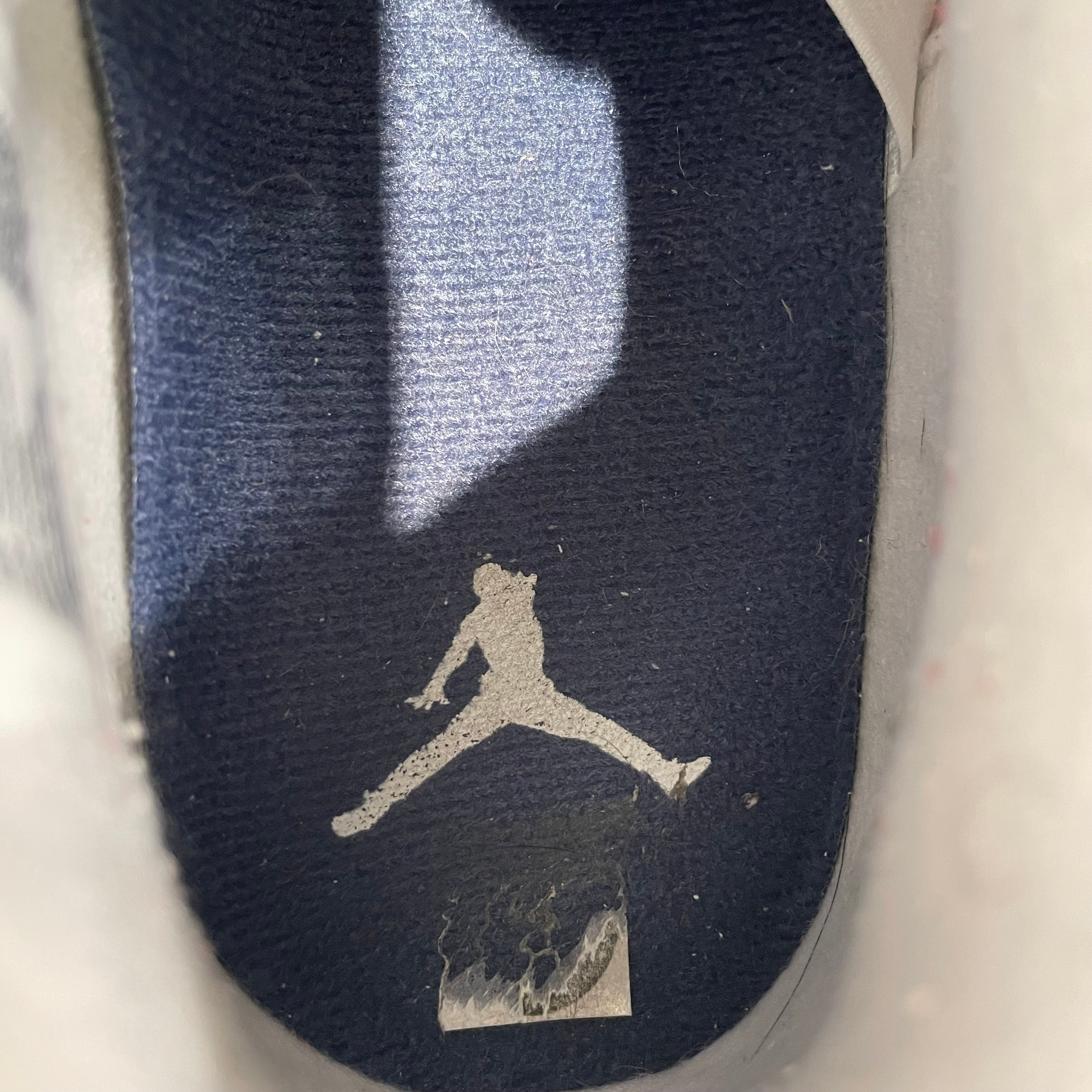 JORDAN BRAND/Low-Sneakers/US 11/Leather/WHT/jordan 4 retro midnight navy view 3
