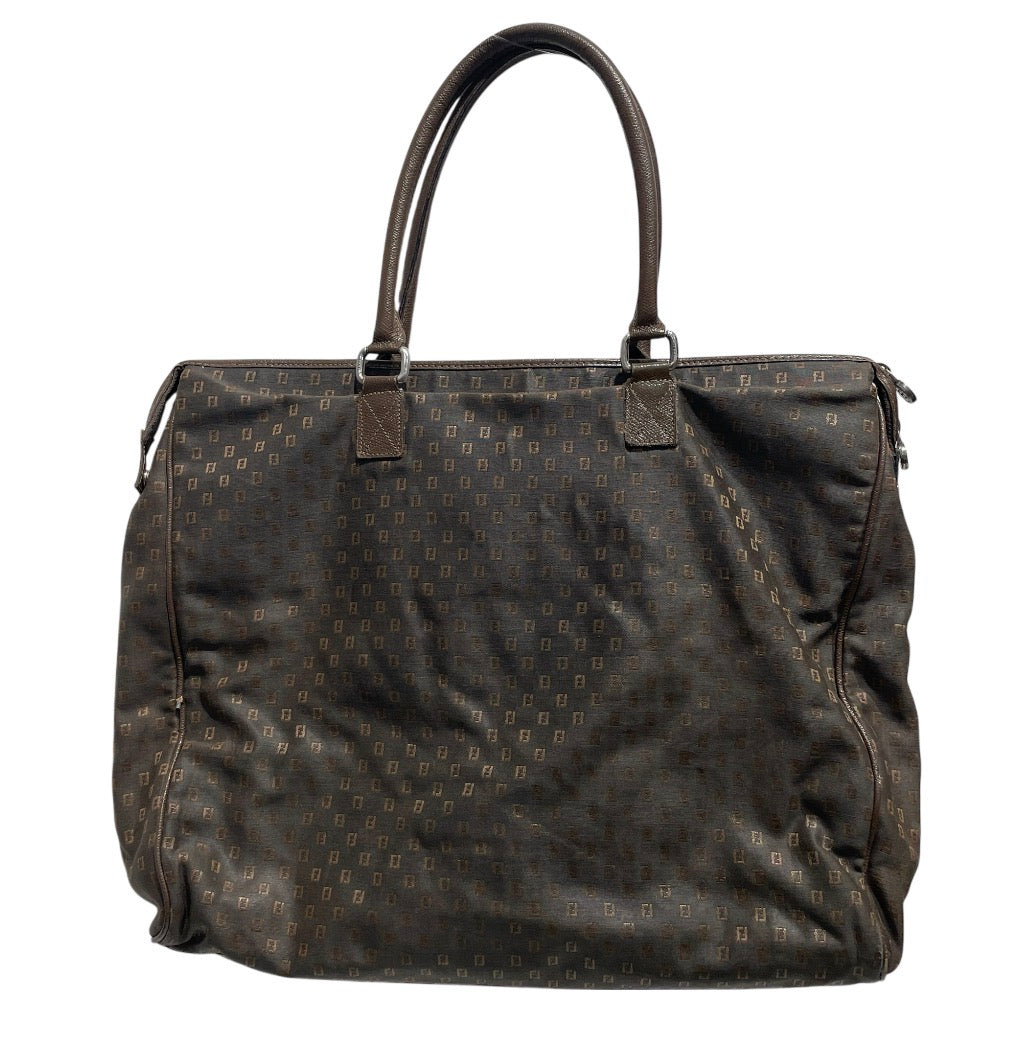 FENDI/Tote Bag/Monogram/BRW/BROWN LEATHER HANDLES view 2