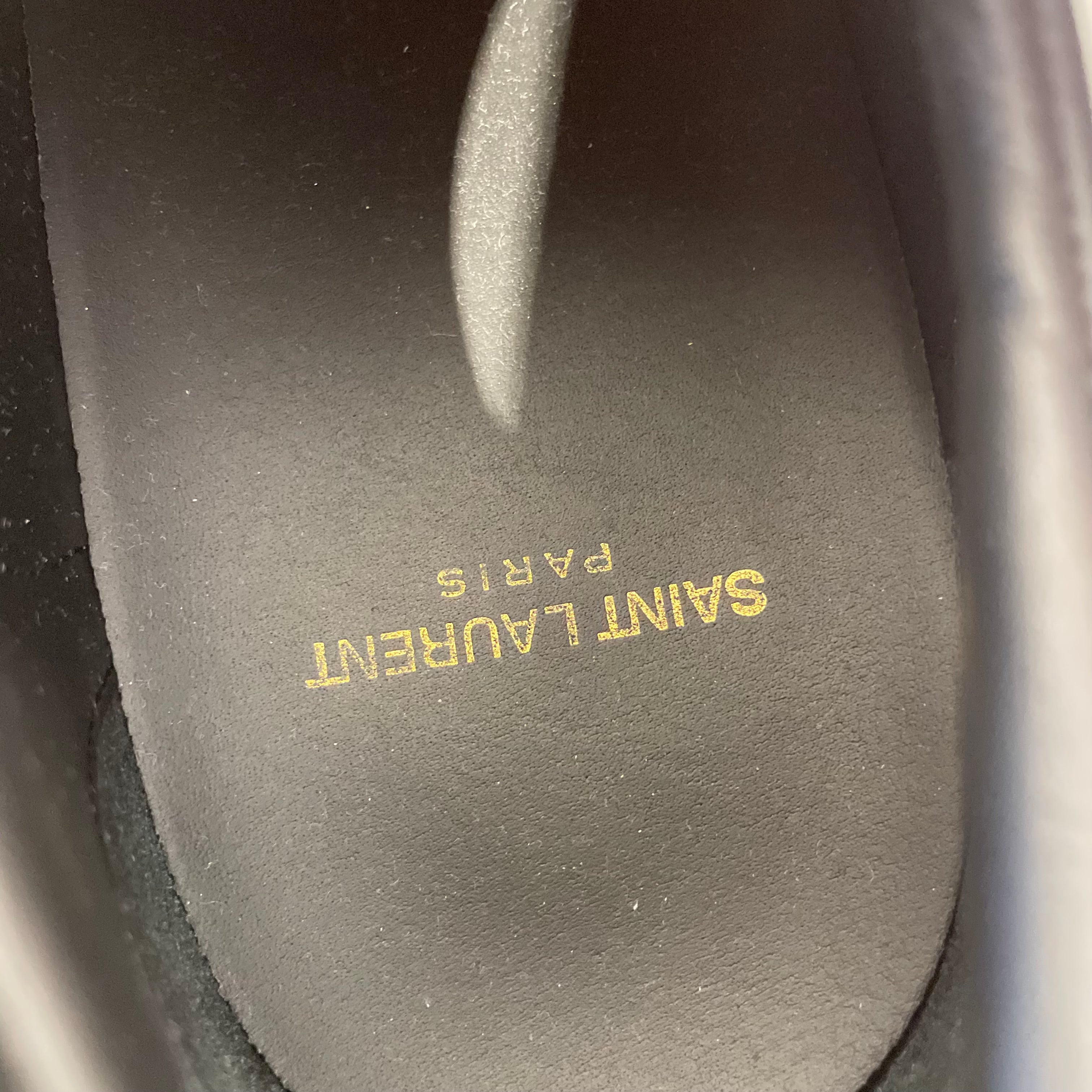 SAINT LAURENT/Low-Sneakers/EU 44/Leather/BLK/417849 view 4