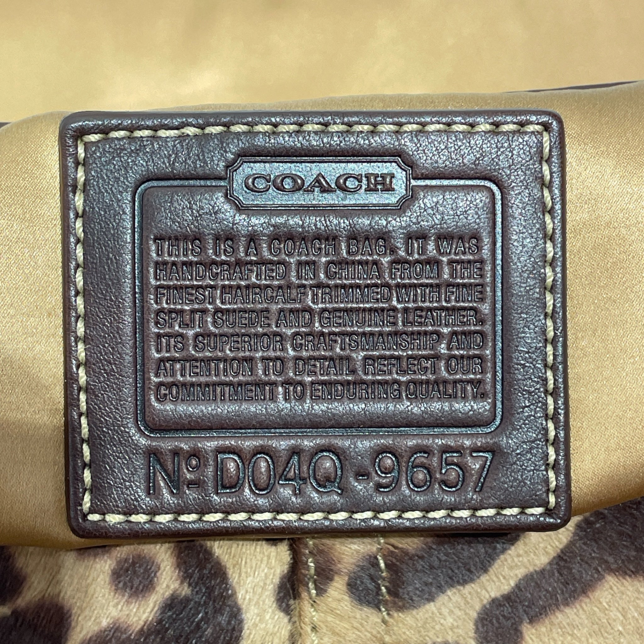 COACH/Hand Bag/Leopard/Suede/BRW/VTG Madison Ocelot Soho Bag view 4