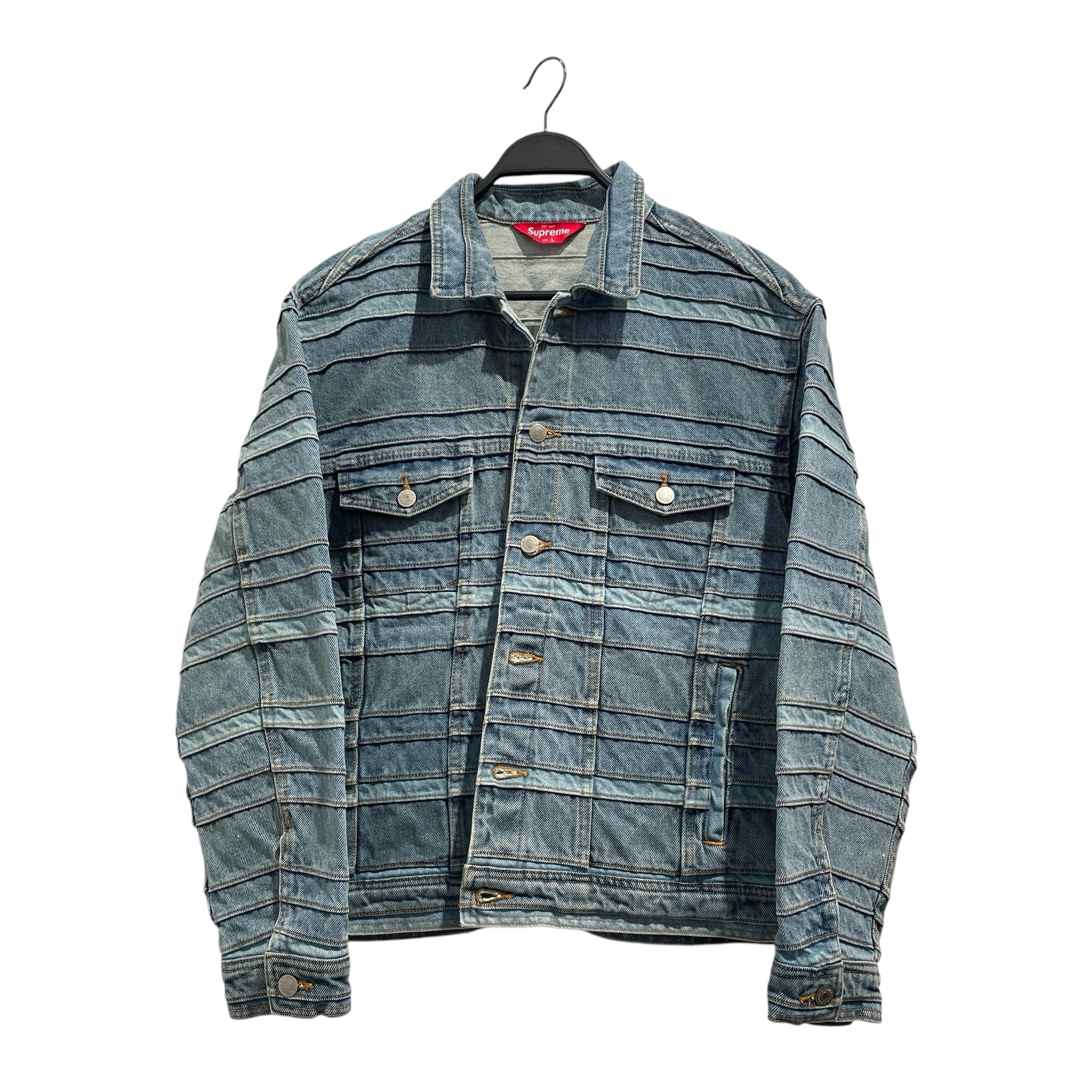 Supreme/Denim Jkt/L/Cotton/IDG/Layererd Trucker Jacket view 1