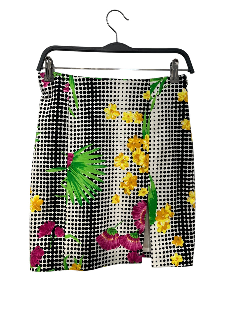 VERSACE JEANS COUTURE/Skirt/S/Floral Pattern/Cotton/MLT/VINTAGE/ POLKA DOT