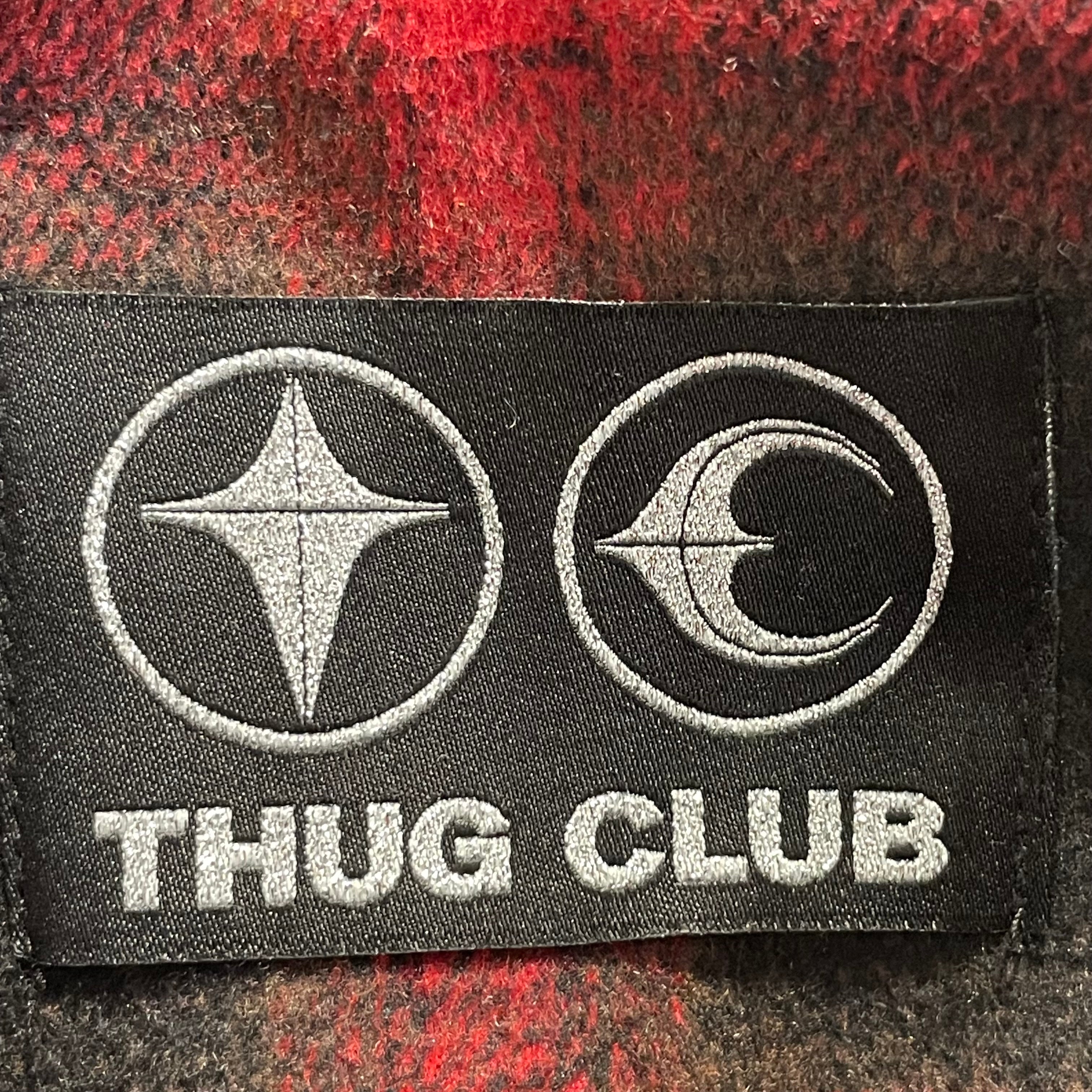 Thug Club/Flannel Shirt/2/RED/Plaid/flannel zip view 4