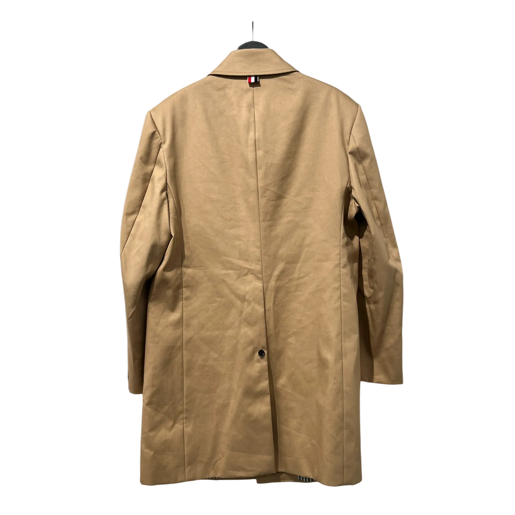 THOM BROWNE. NEW YORK/Tailored Jkt/2/Cotton/BEG/BAL COLLAR OVERCOAT MACKINTOSH view 2