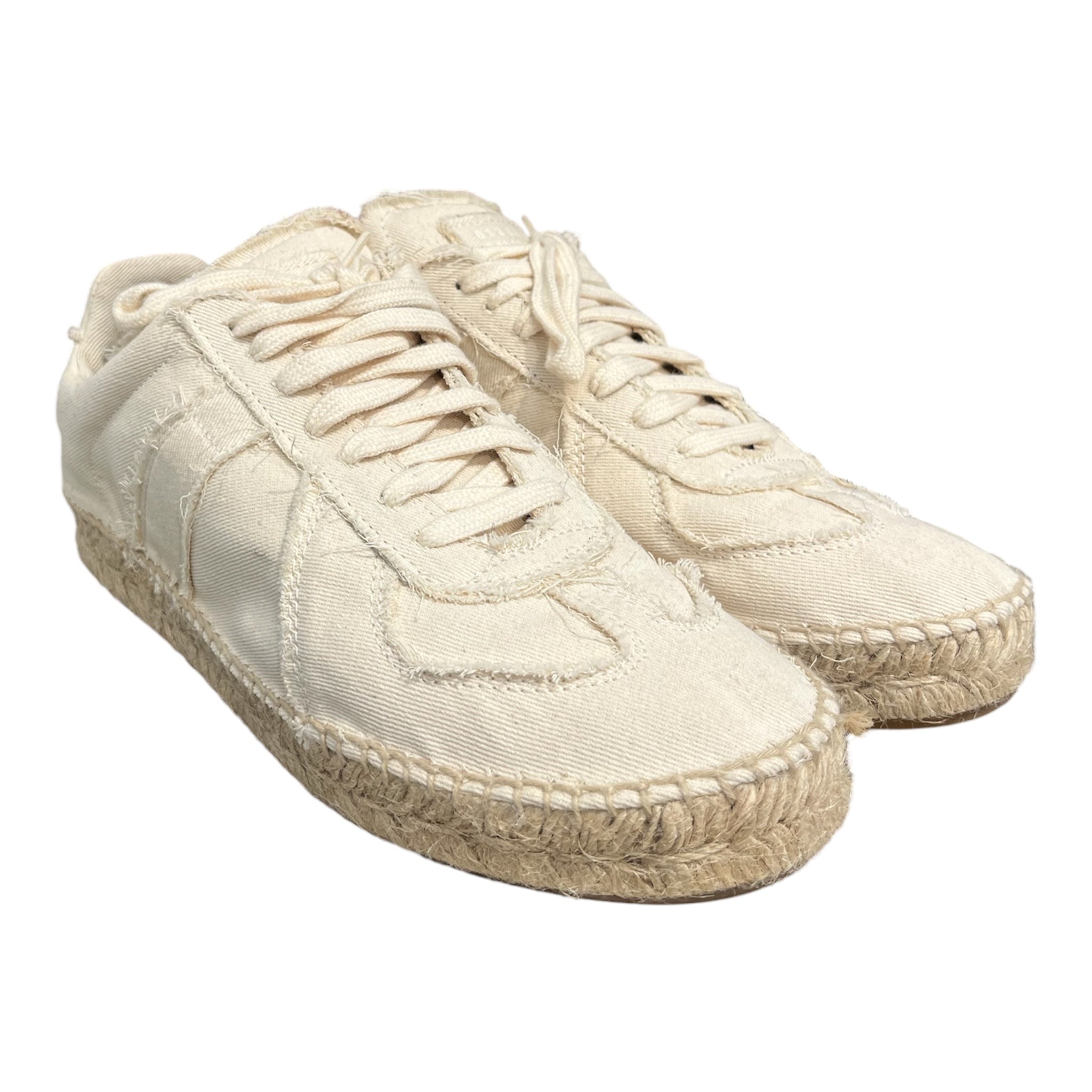Maison Margiela/Low-Sneakers/US 8.5/Cotton/WHT/REPLICA ESPADRILLE view 1