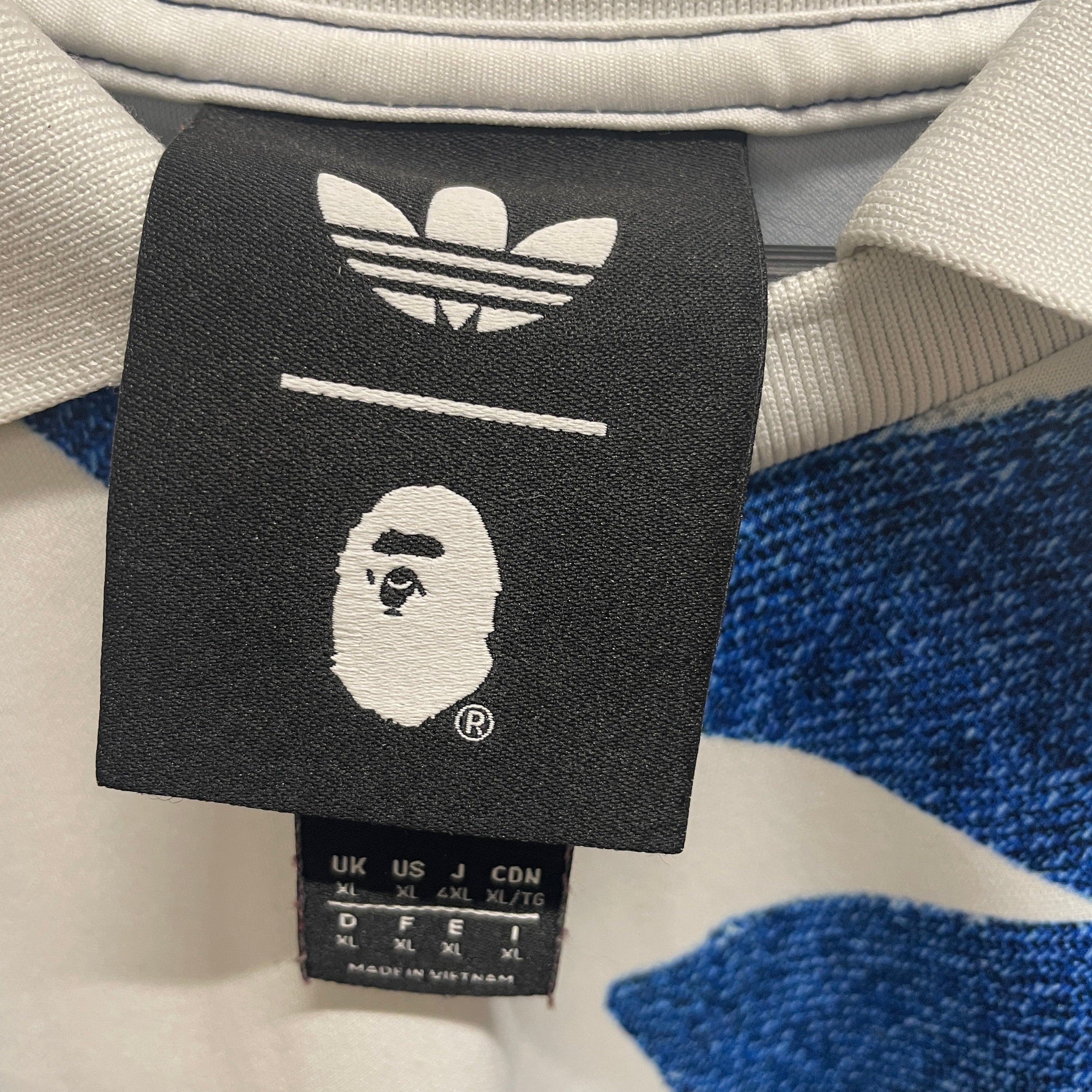 adidas/A BATHING APE/LS T-Shirt/XL/Cotton/BLU/STARS view 3