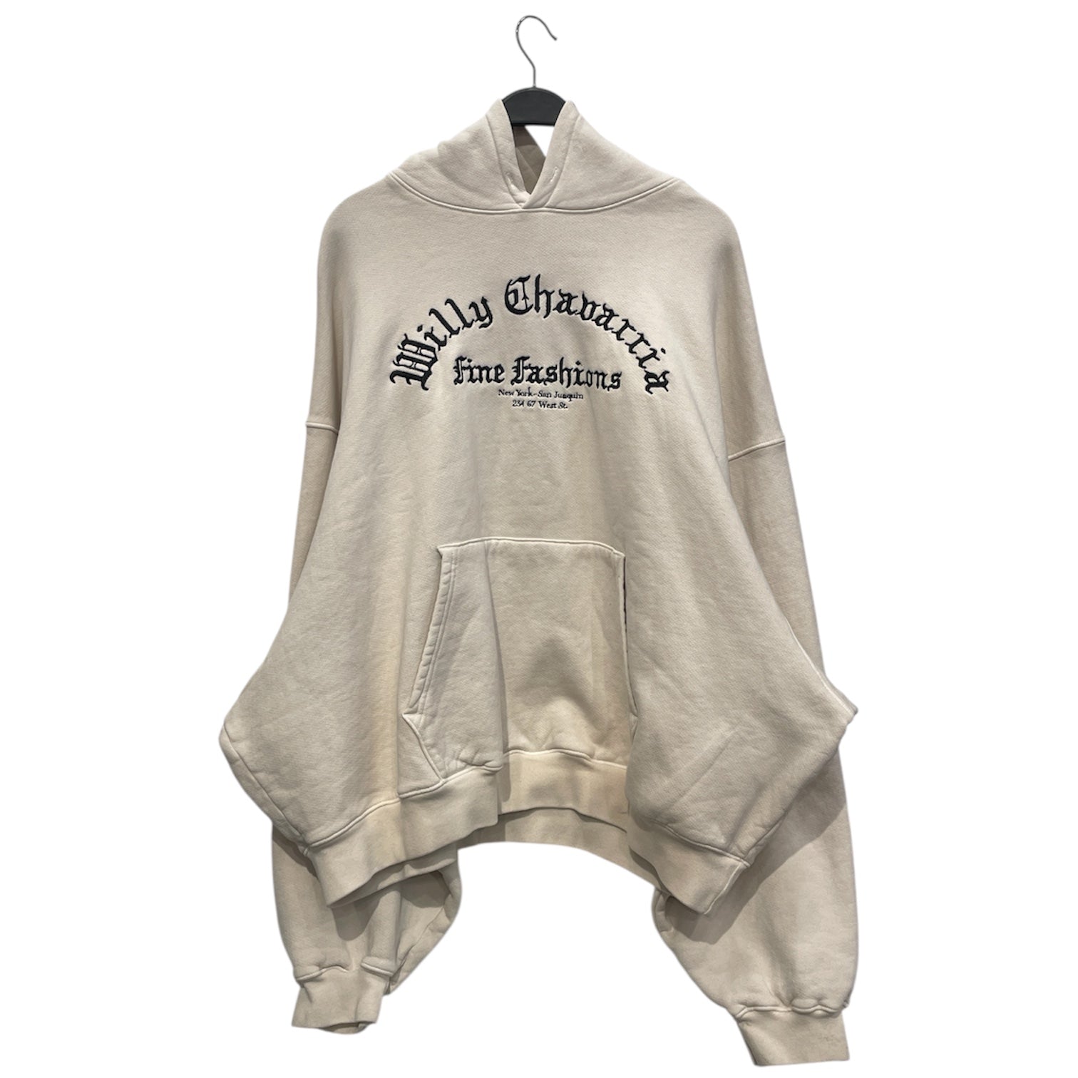 WILLY CHAVARRIA/Hoodie/XL/Cotton/CRM/FINE FASHION FRONT view 1