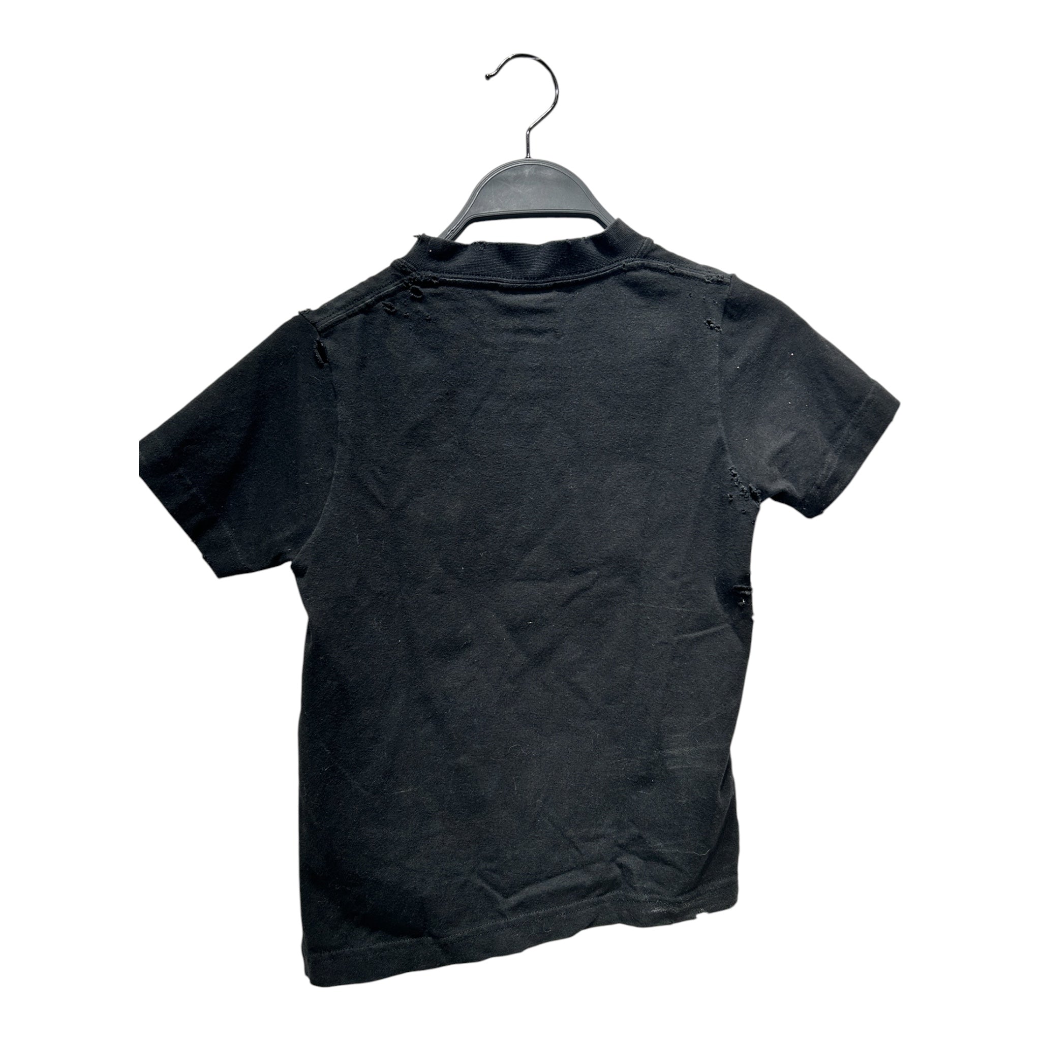 BALENCIAGA/T-Shirt/S/Cotton/BLK/BEDAZZLED CROWN view 2