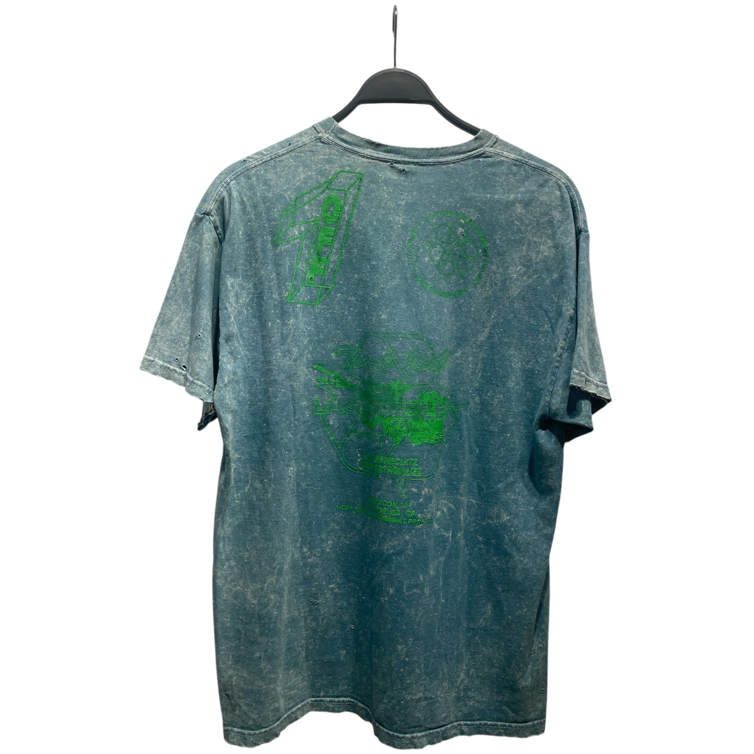 OFF-WHITE/T-Shirt/L/Cotton/BLU/All Over Print/thriftcon 19 view 2