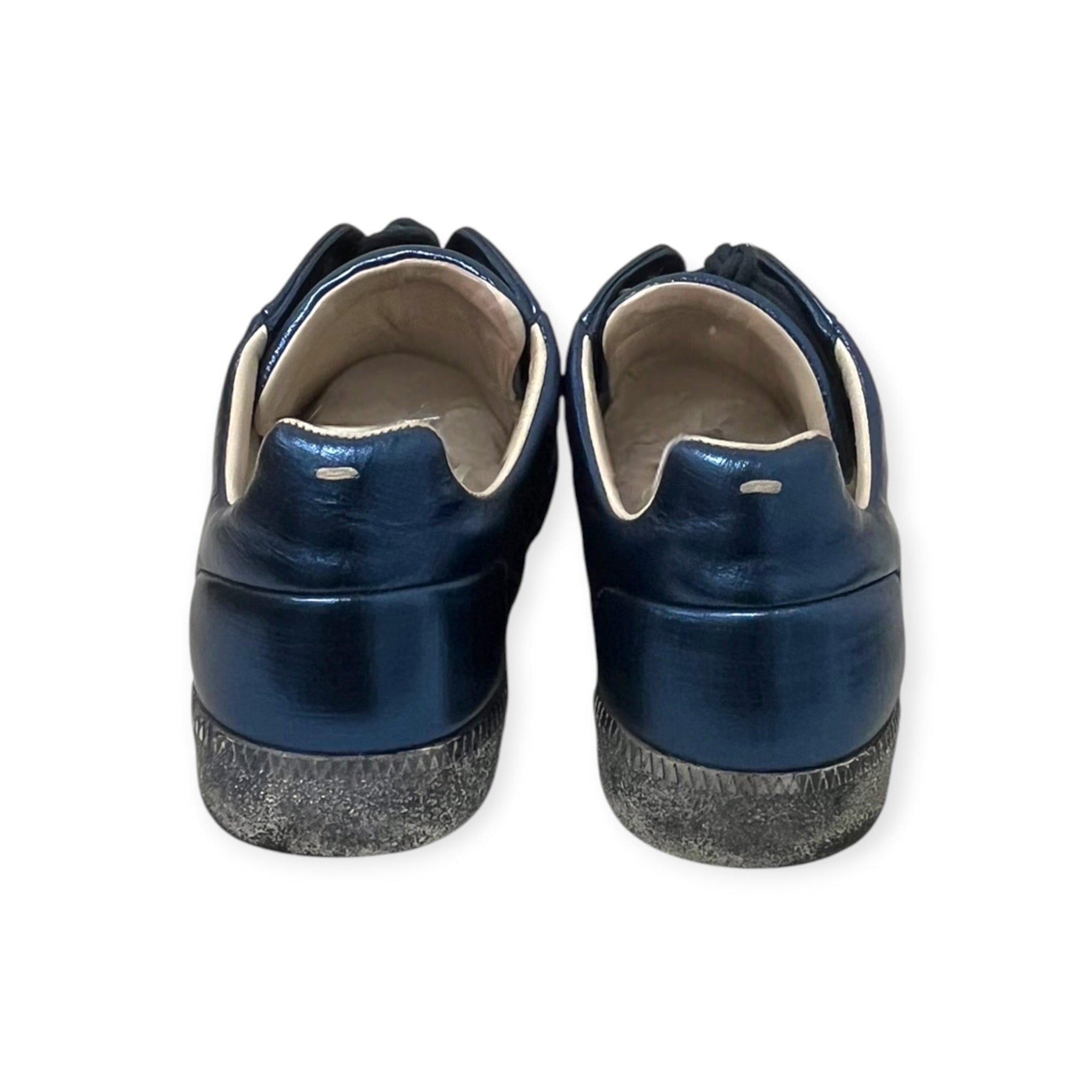 Maison Margiela/Low-Sneakers/EU 43/Faux Leather/BLU/METALLIC SILVER FUTURE LOWS view 5