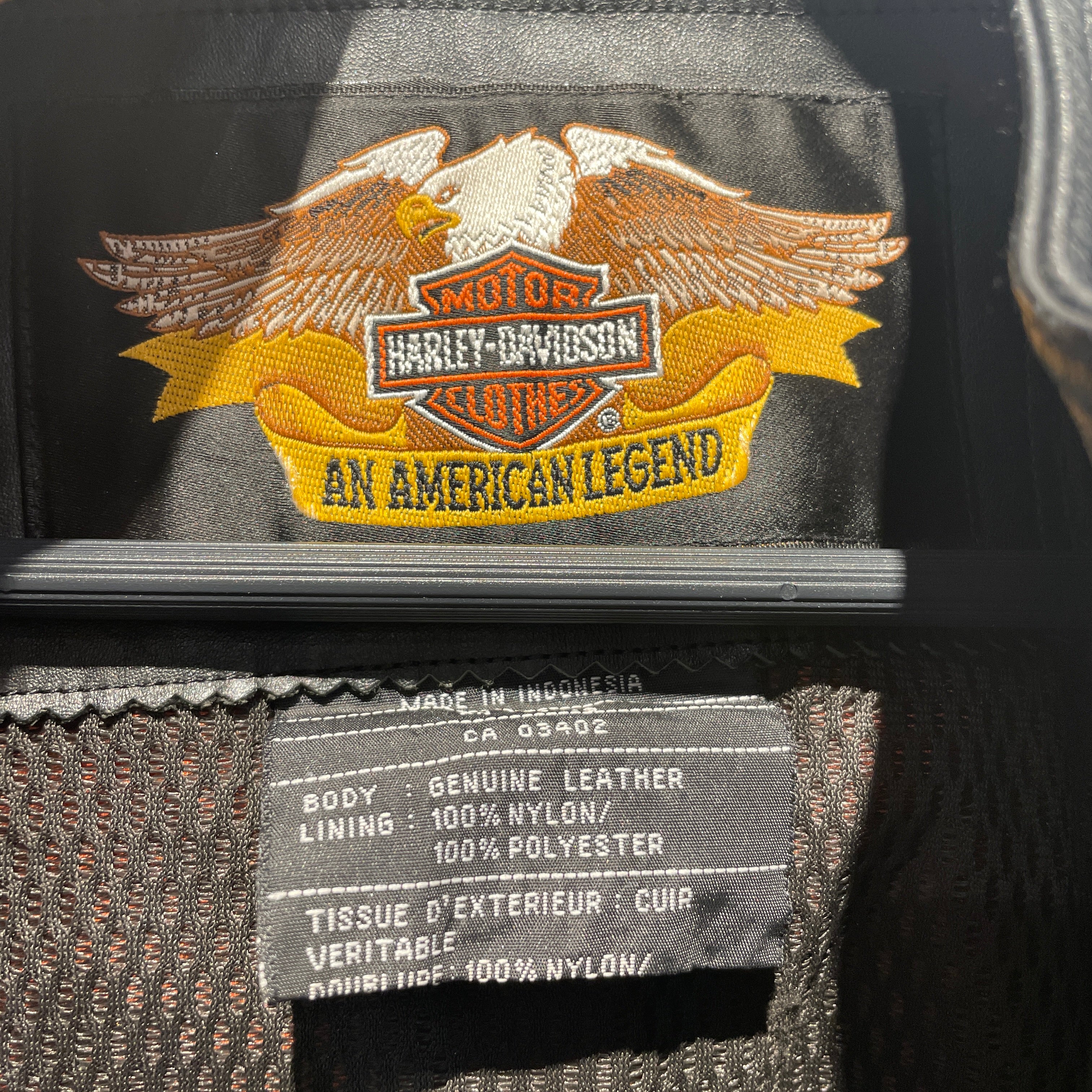 HARLEY DAVIDSON/Leather Jkt/L/Leather/BLK/flame view 3