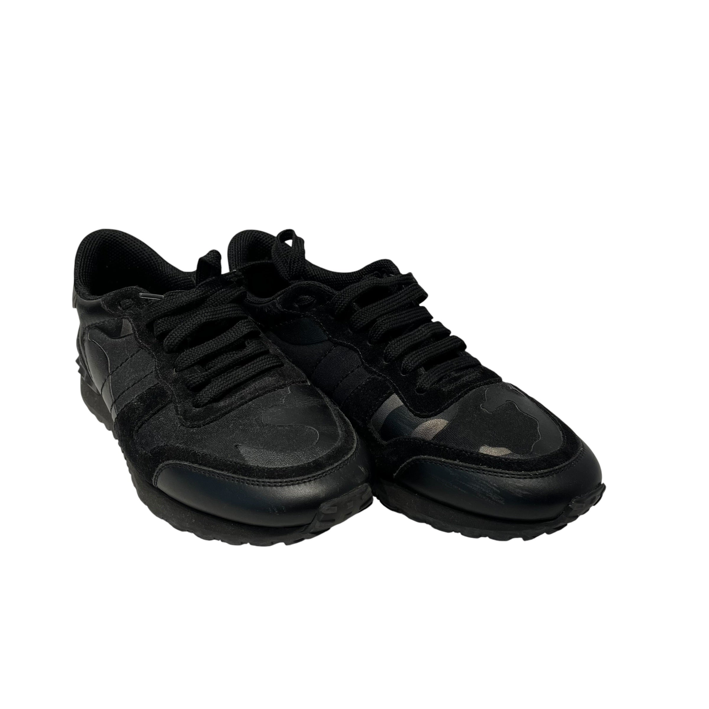 VALENTINO/Low-Sneakers/EU 40/Cotton/BLK/ROCKRUNNERS view 1