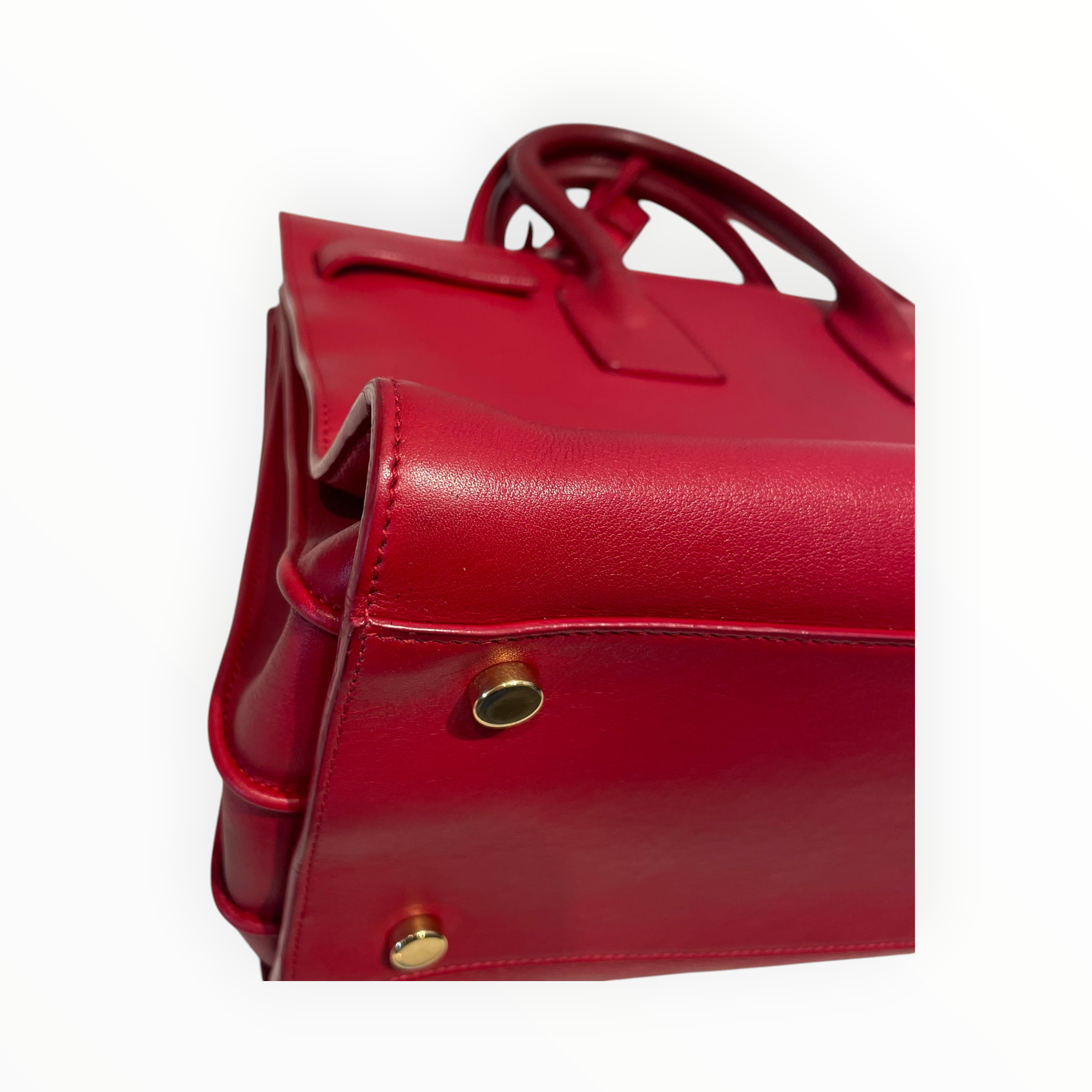 YVES SAINT LAURENT/Hand Bag/Leather/RED/Sac De Jour view 8