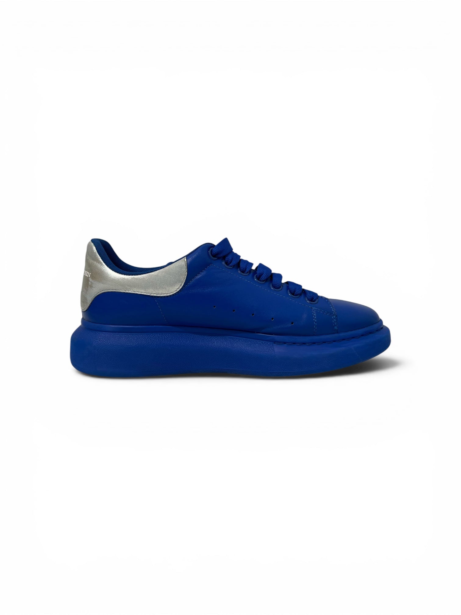 Alexander McQueen/Low-Sneakers/US 9/Leather/BLU/634871 BLU/SLV view 4