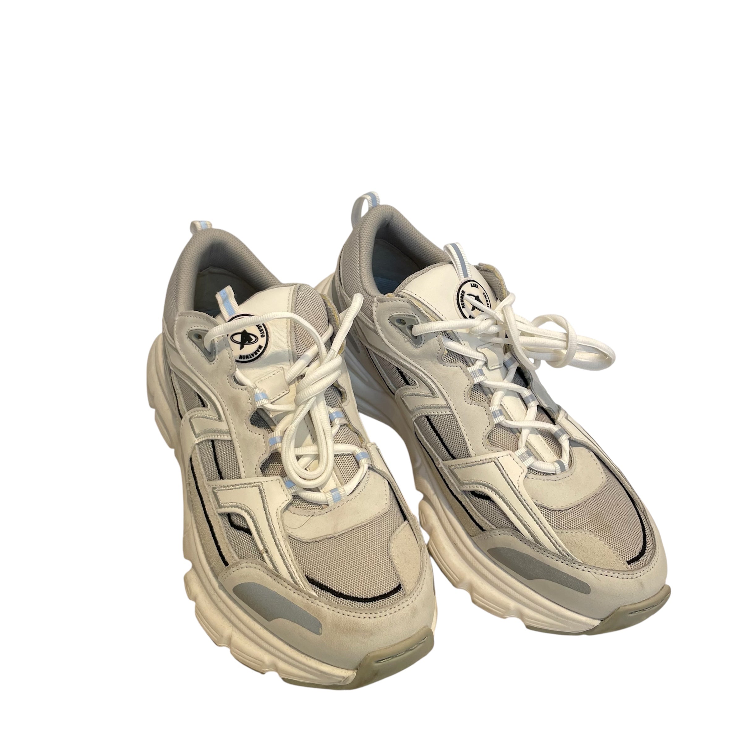 Axel Arigato/Low-Sneakers/US 10.5/Suede/WHT/3M/SILVR view 1